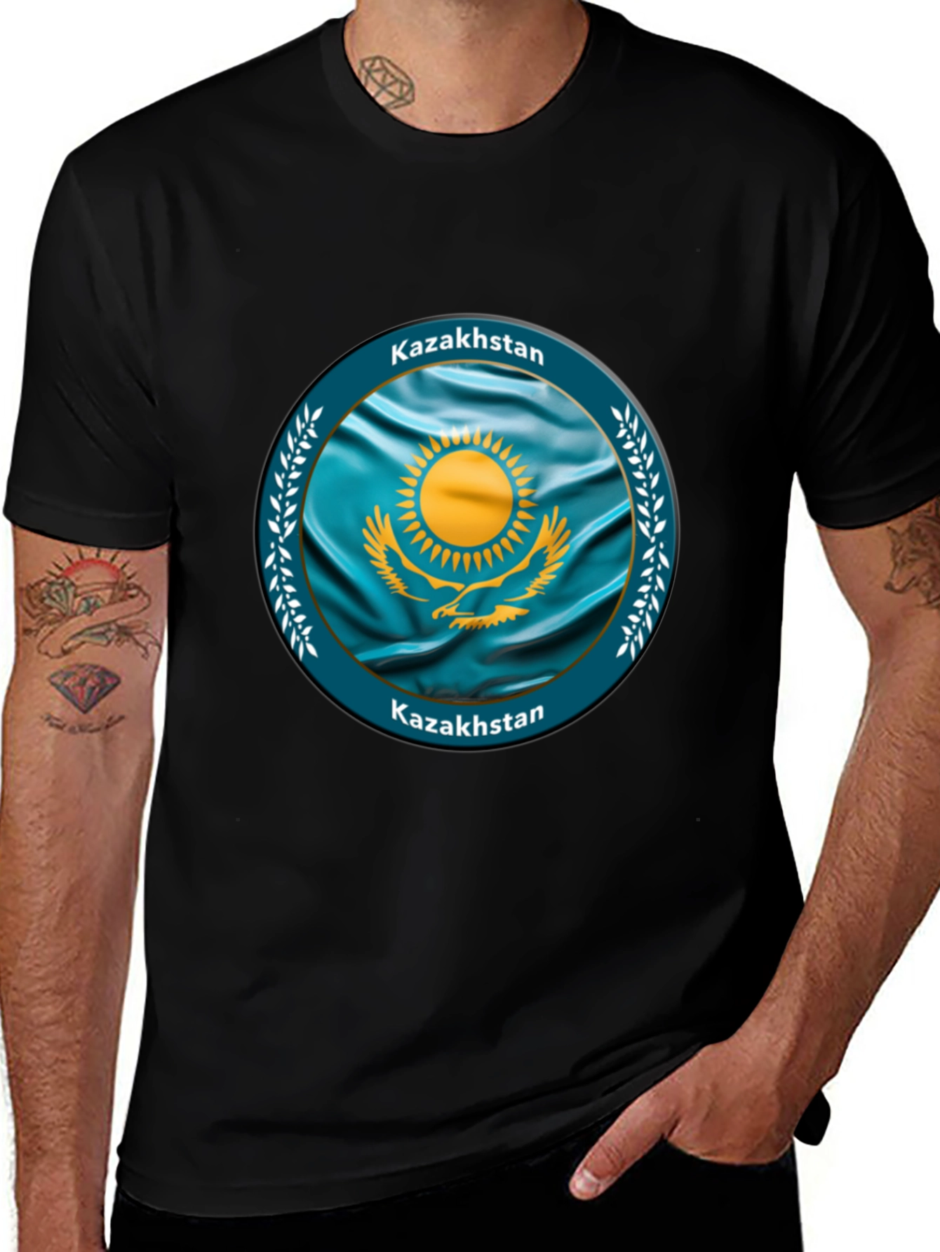 Kazakhstan Flag T-Shirt - Show Your Pride!