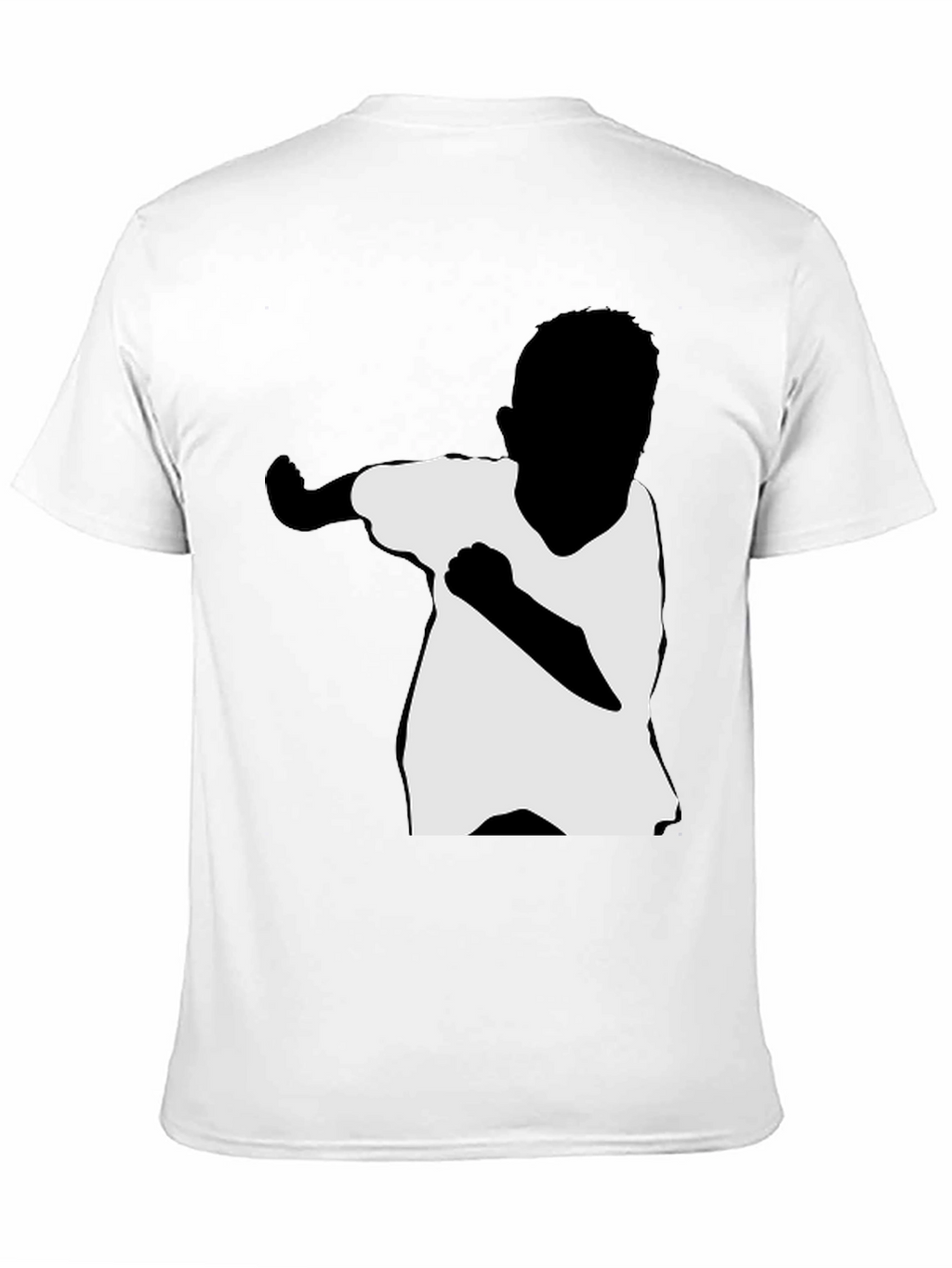 Boy Silhouette Dab Dance T-Shirt - Black