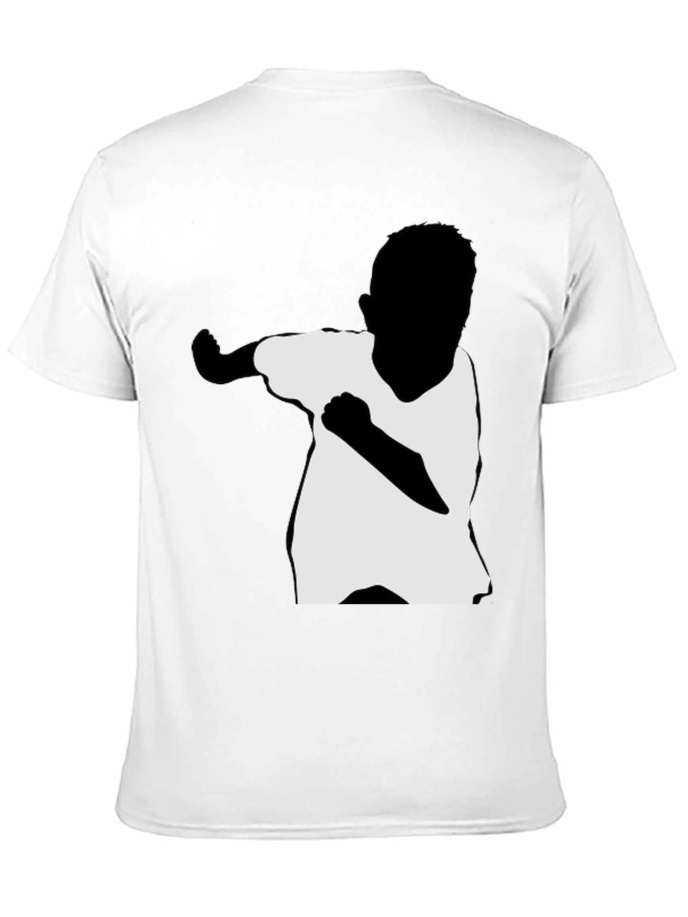 Boy Silhouette Dab Dance T-Shirt - Black