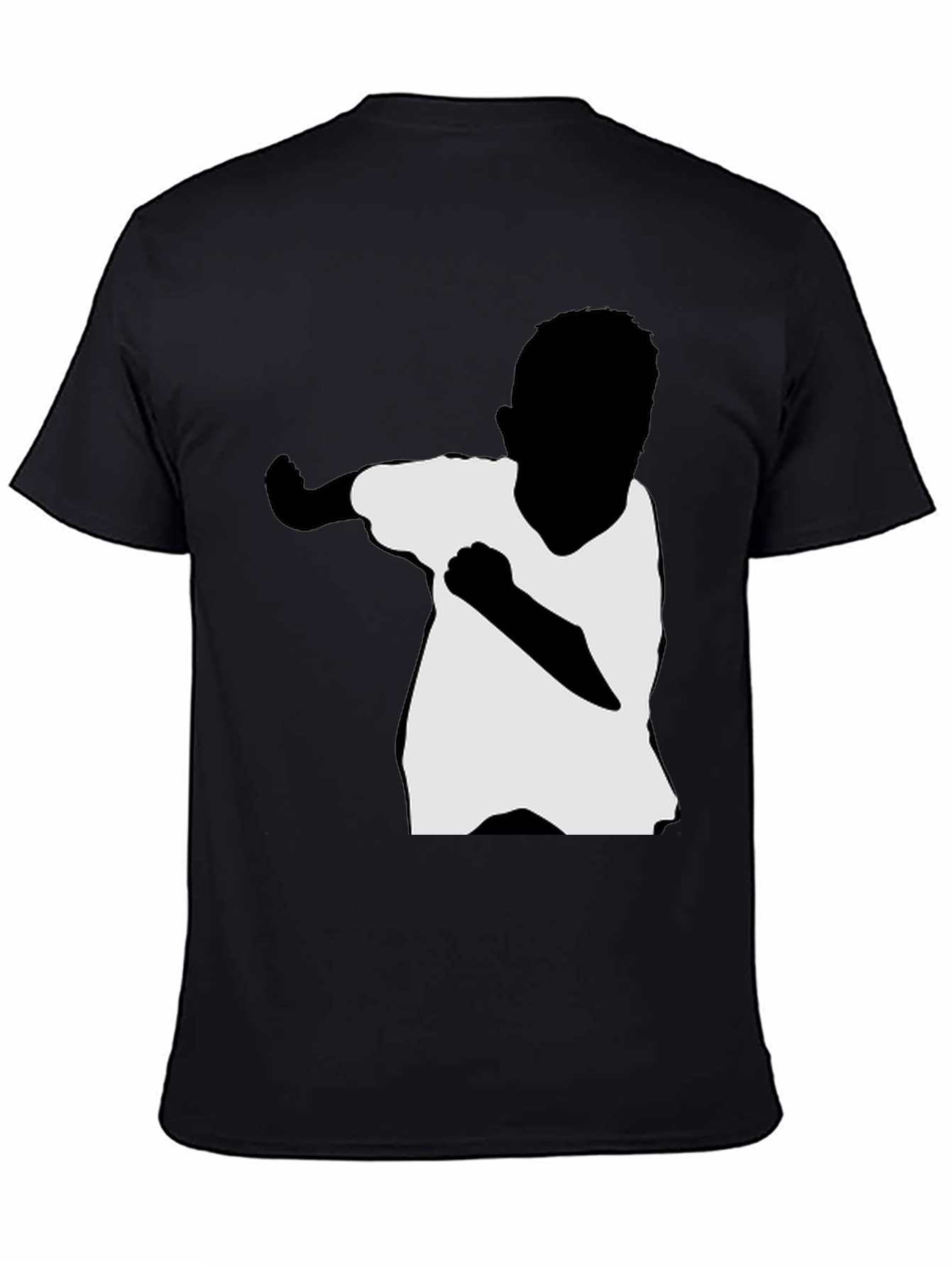 Boy Silhouette Dab Dance T-Shirt - Black