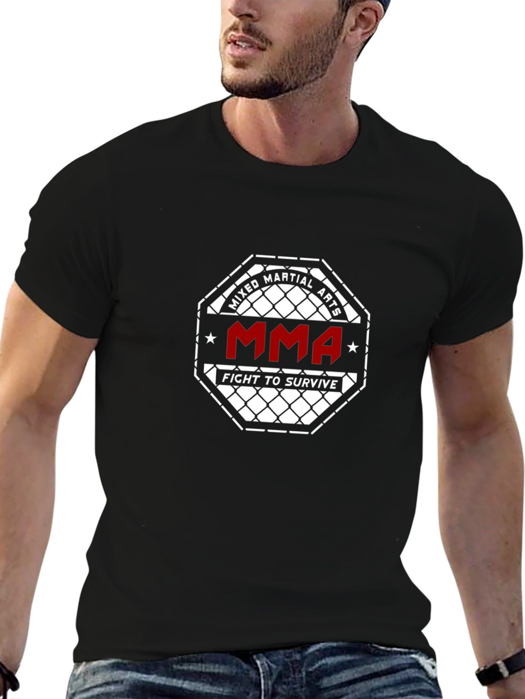 MMA Fight to Survive Black T-Shirt
