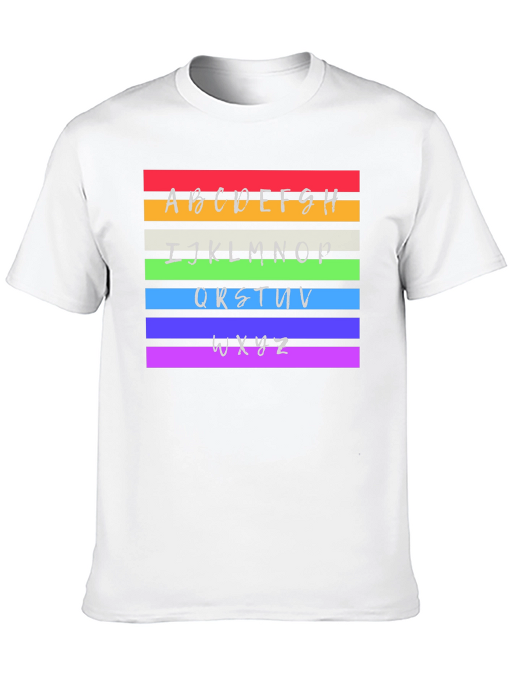 Rainbow Alphabet Graphic T-Shirt