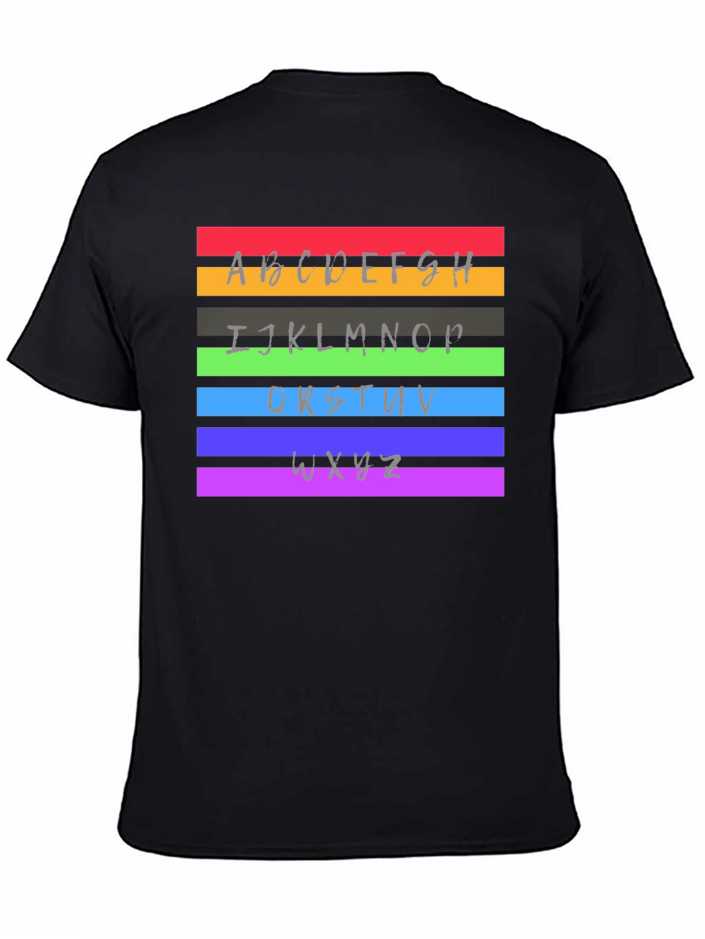 Rainbow Alphabet Graphic T-Shirt