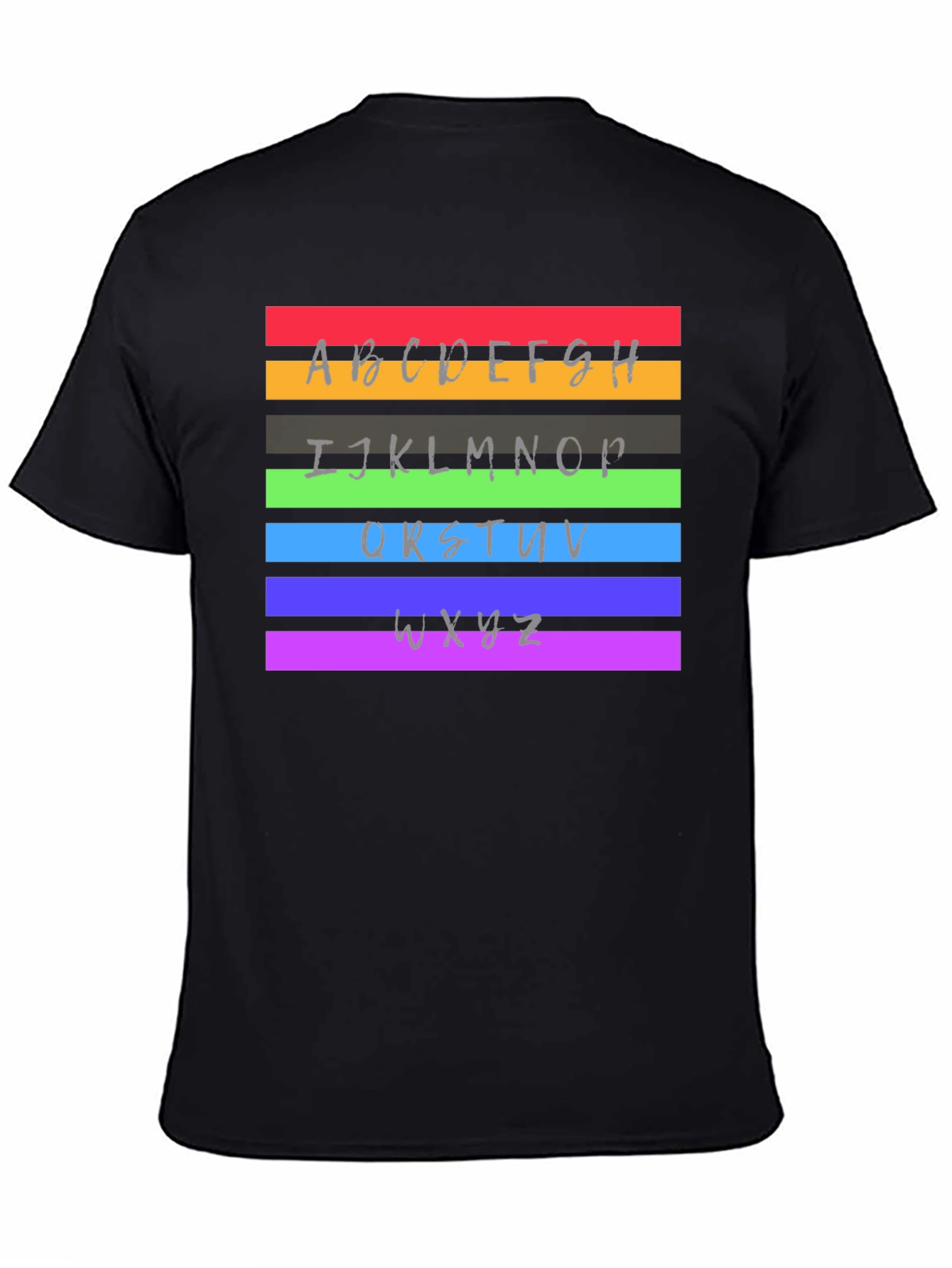Rainbow Alphabet Graphic T-Shirt