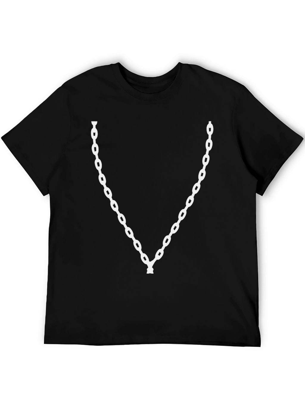 Chain Graphic Black Tee