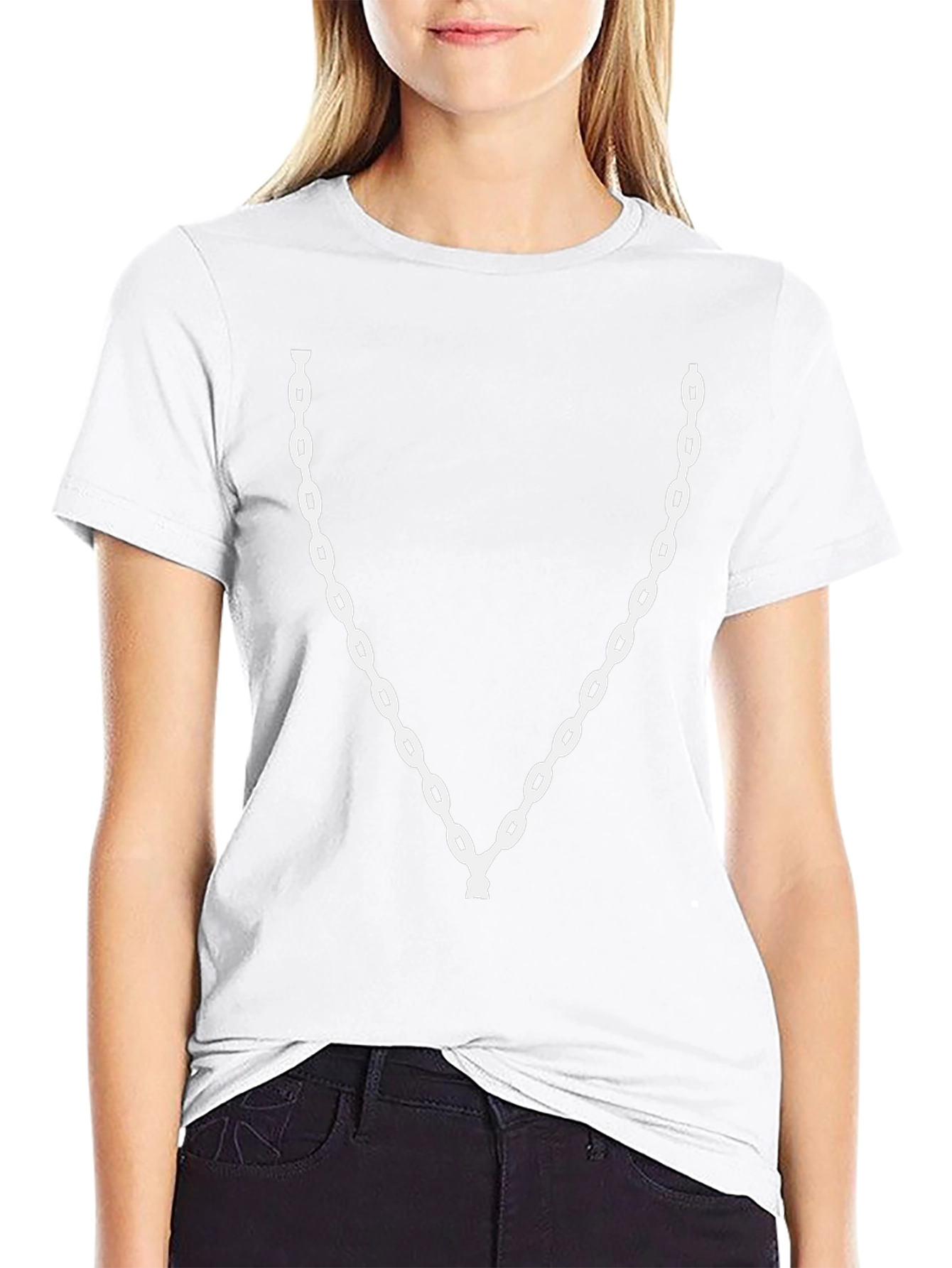 Chain Graphic Black Tee