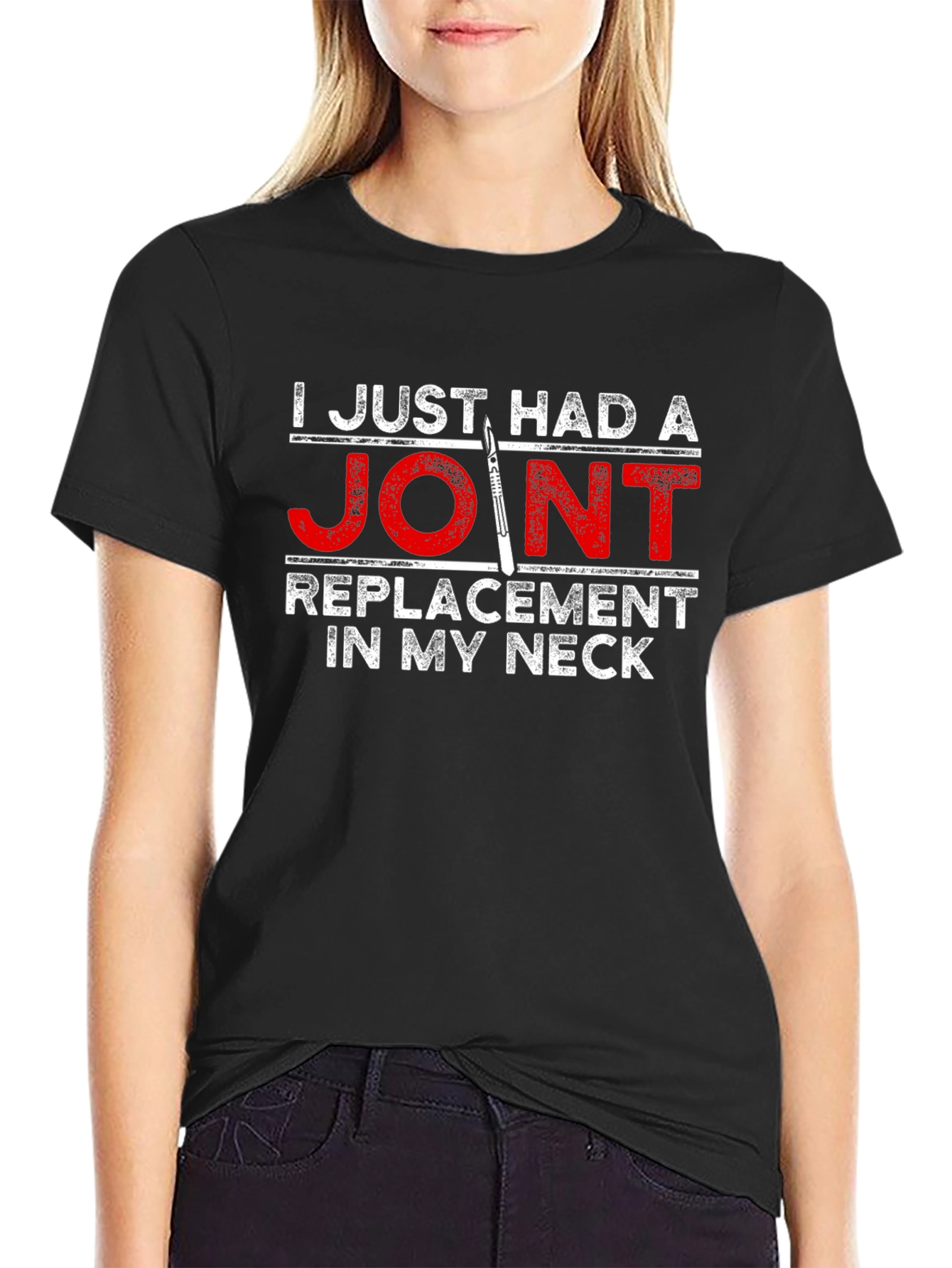 Joint Replacement Neck Funny T-Shirt