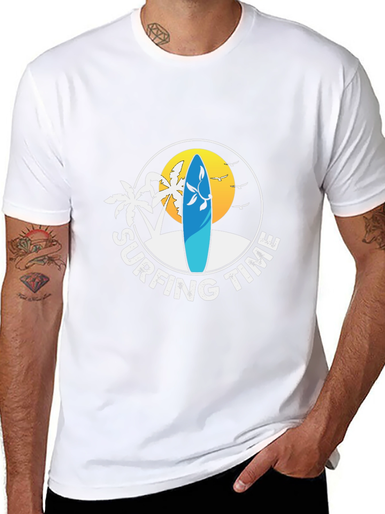 Surfing Time Graphic Tee - Beach Vibes