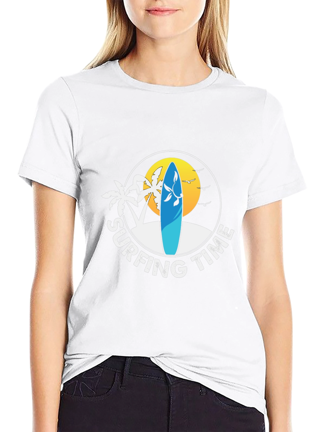 Surfing Time Graphic Tee - Beach Vibes