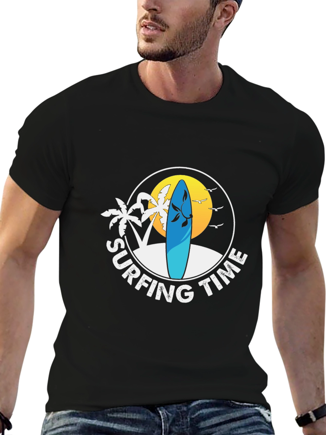 Surfing Time Graphic Tee - Beach Vibes