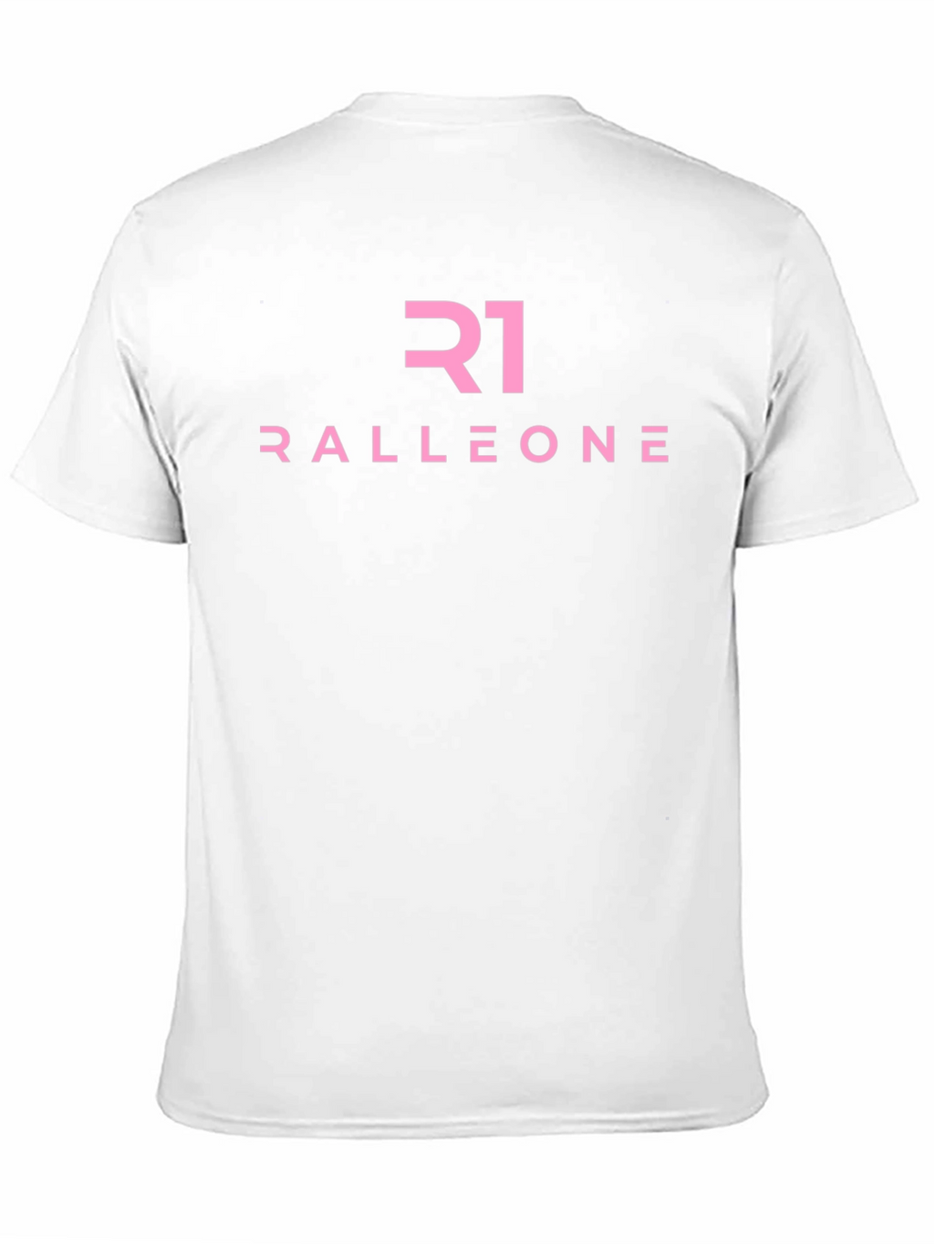 Ralleone Black T-Shirt with Pink Logo