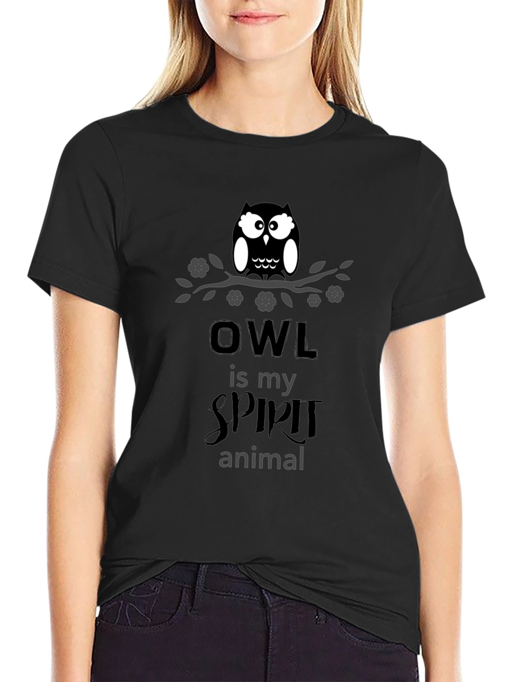 Owl Spirit Animal Graphic T-Shirt