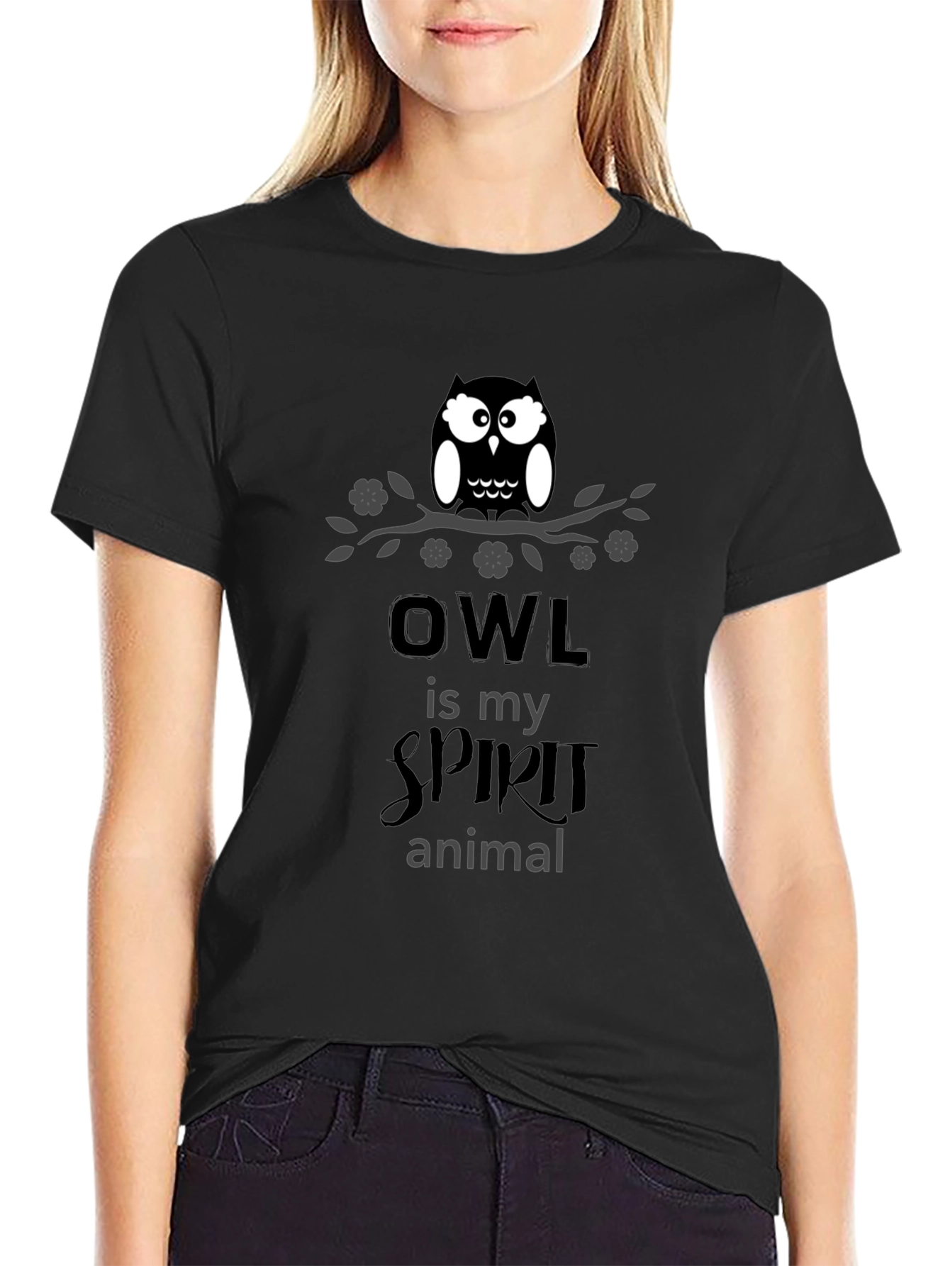Owl Spirit Animal Graphic T-Shirt
