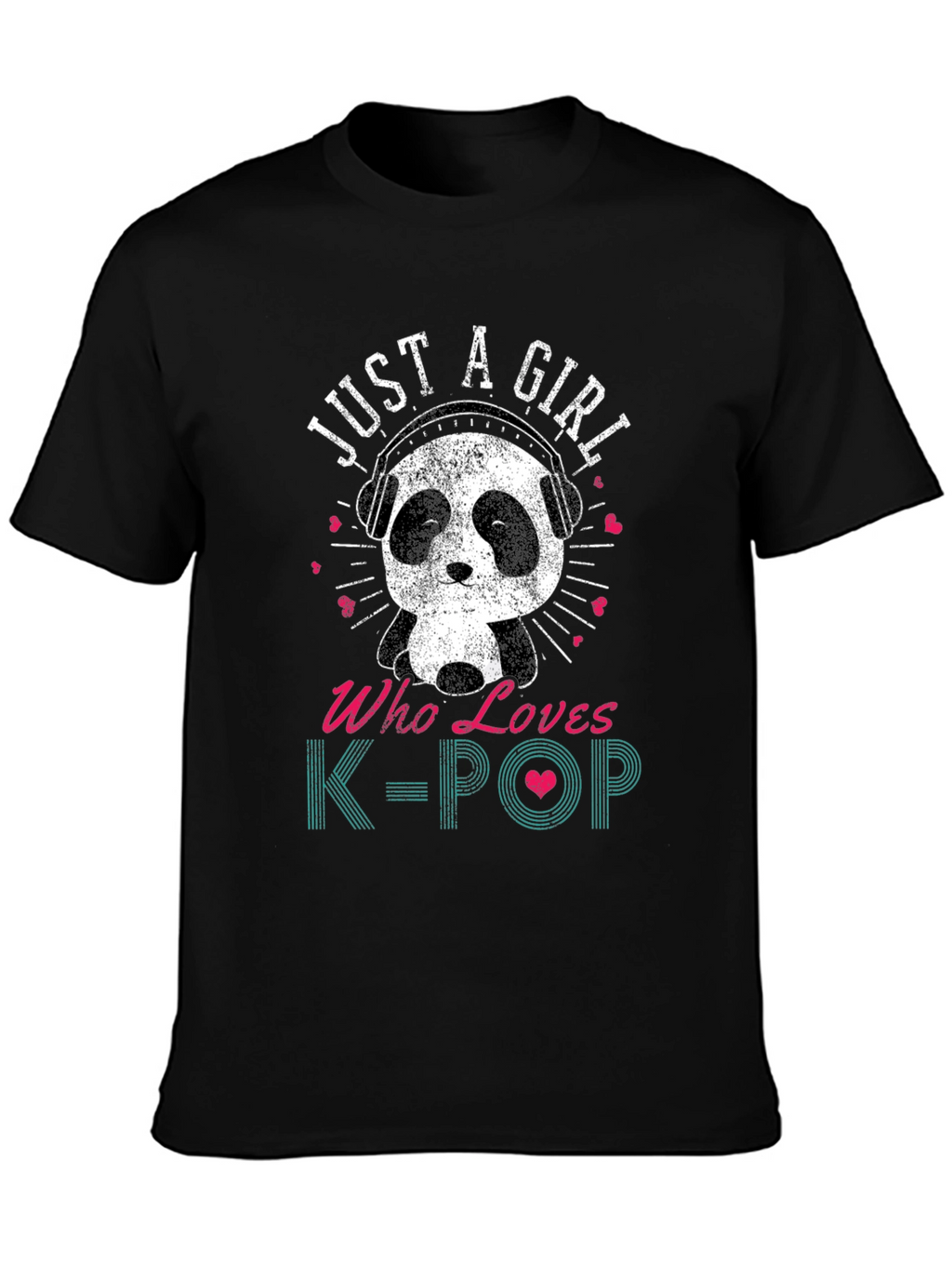 Just A Girl Who Loves K-Pop Panda T-Shirt