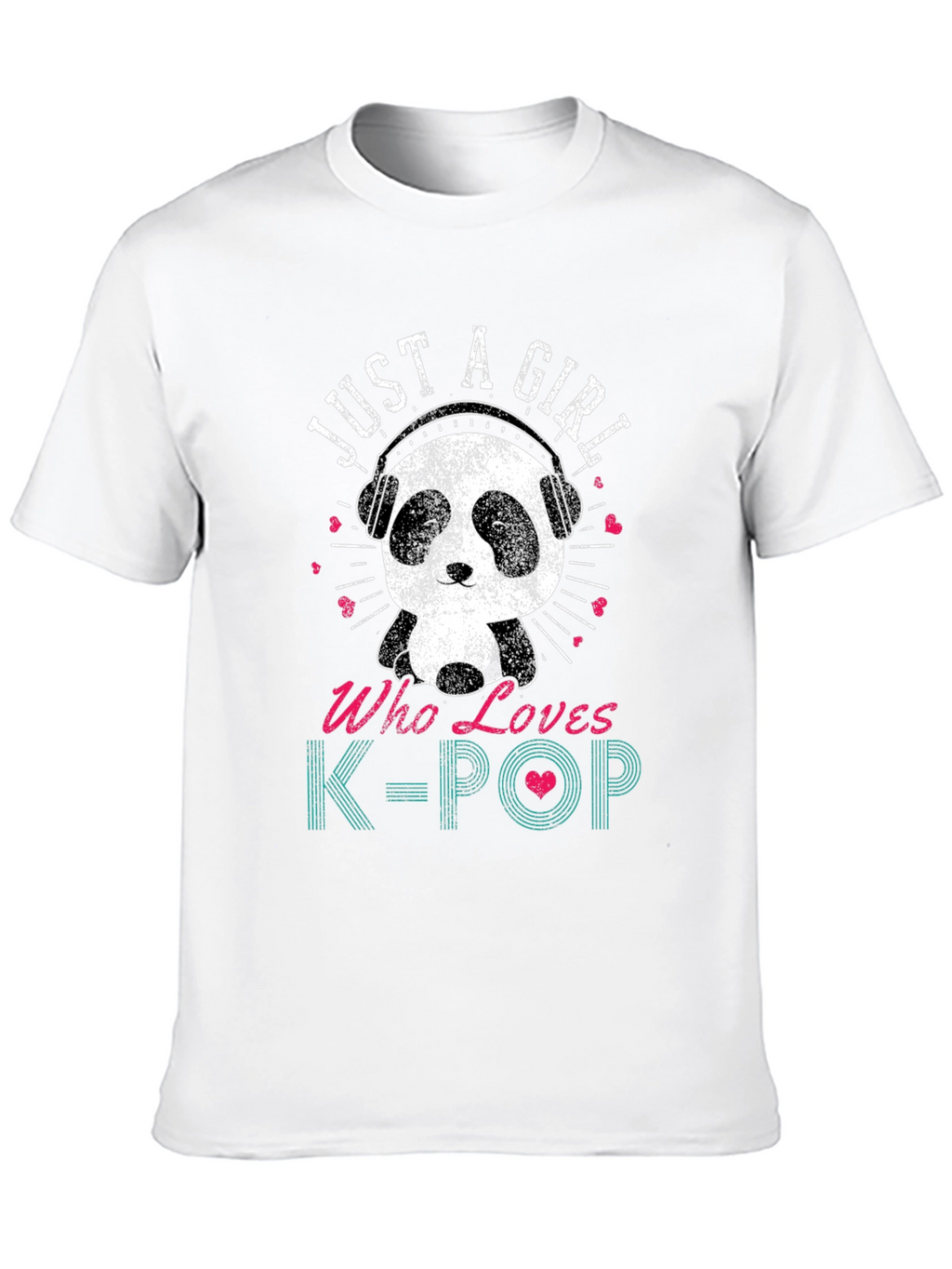 Just A Girl Who Loves K-Pop Panda T-Shirt