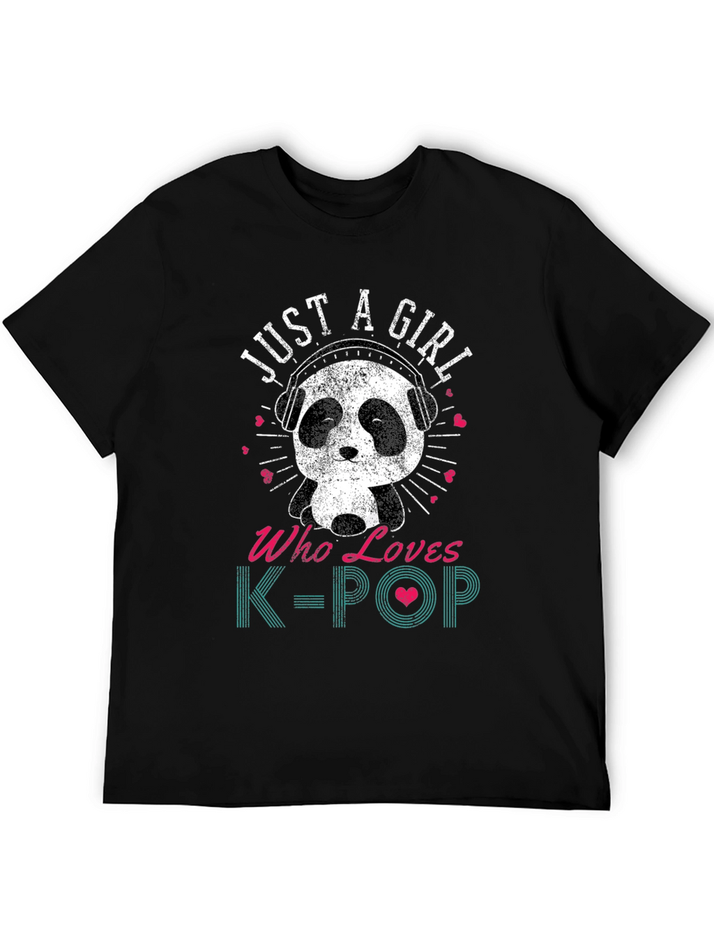 Just A Girl Who Loves K-Pop Panda T-Shirt