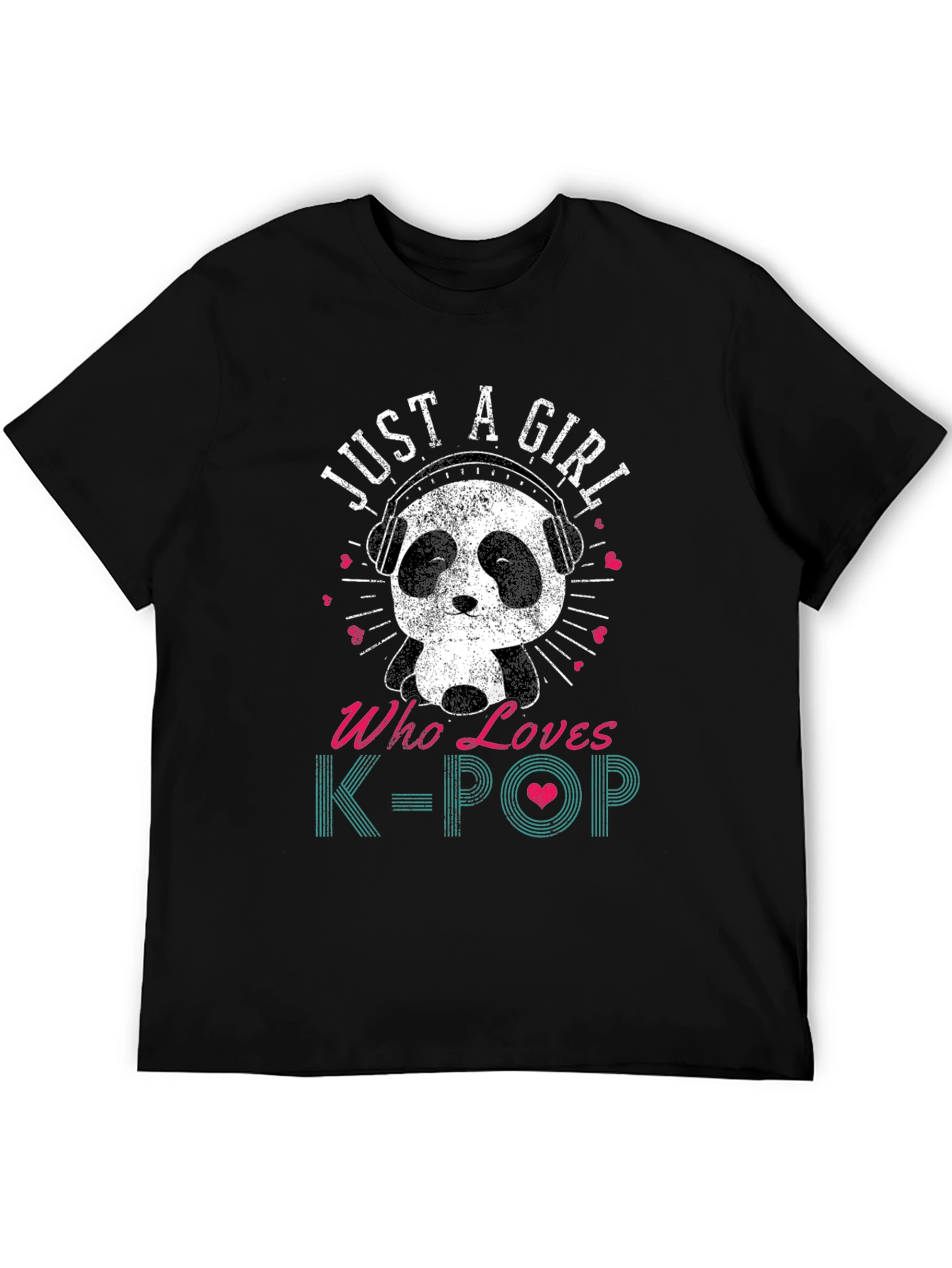 Just A Girl Who Loves K-Pop Panda T-Shirt
