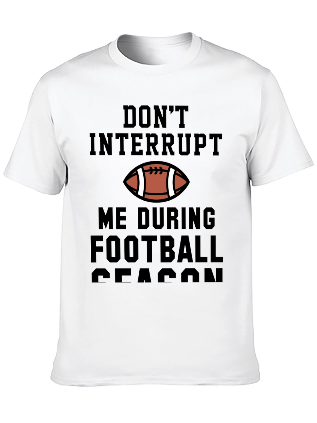 Dont Interrupt Football Season Graphic Tee