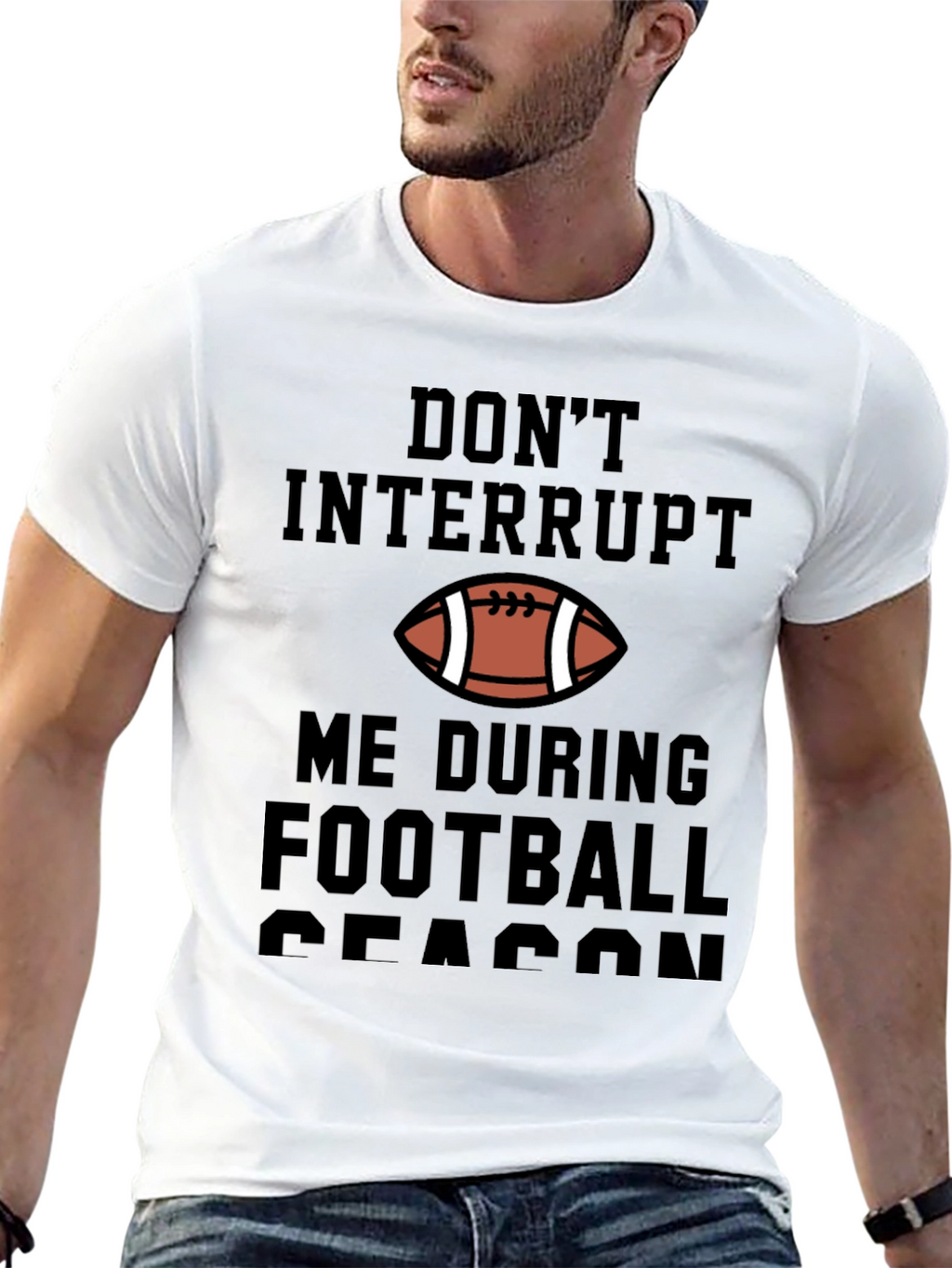 Dont Interrupt Football Season Graphic Tee
