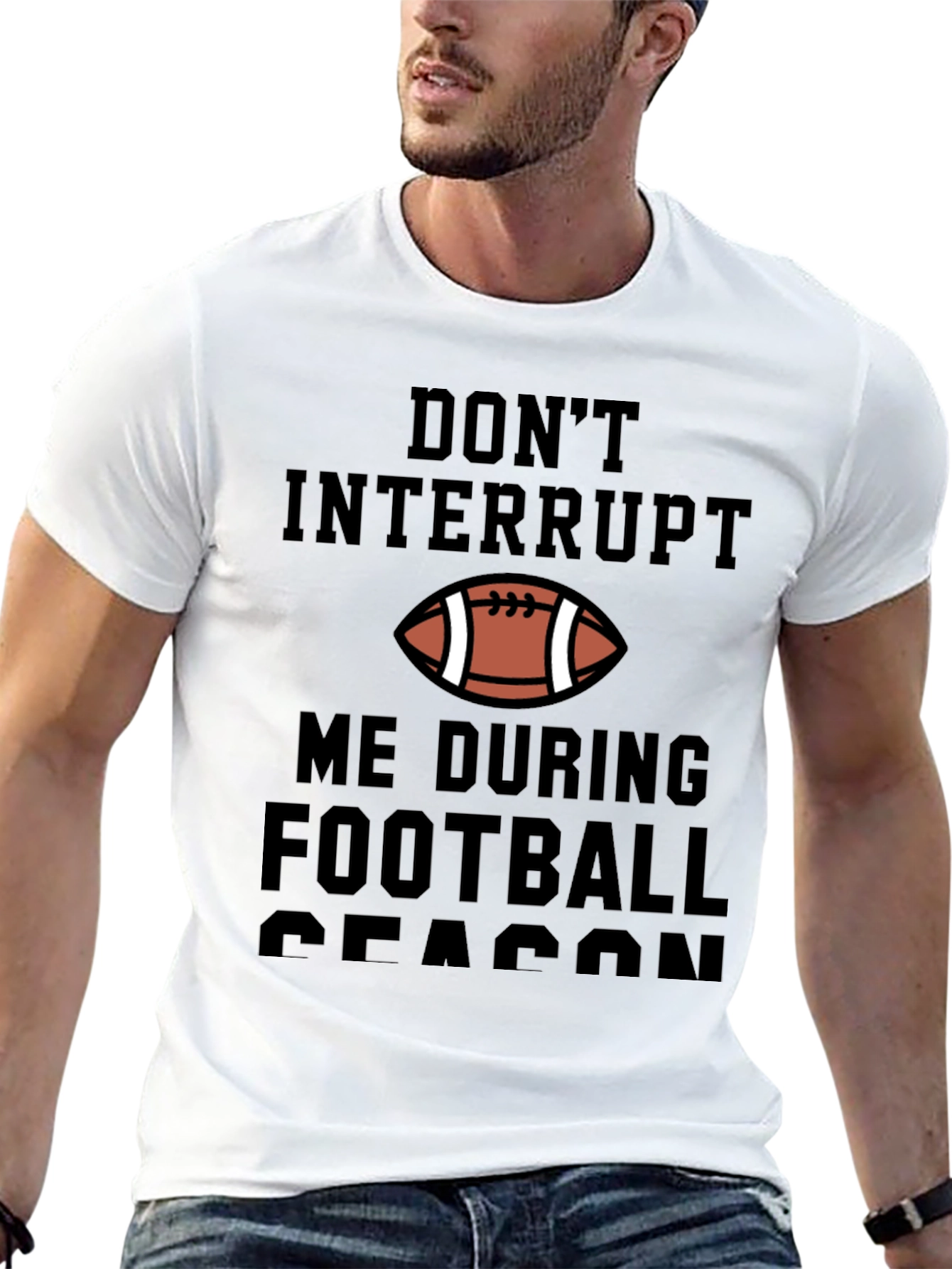 Dont Interrupt Football Season Graphic Tee
