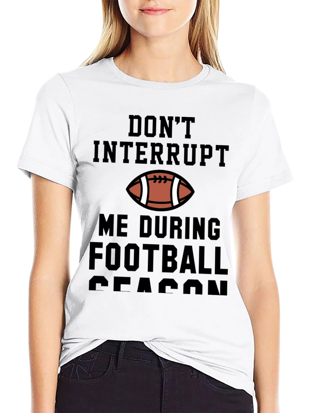 Dont Interrupt Football Season Graphic Tee