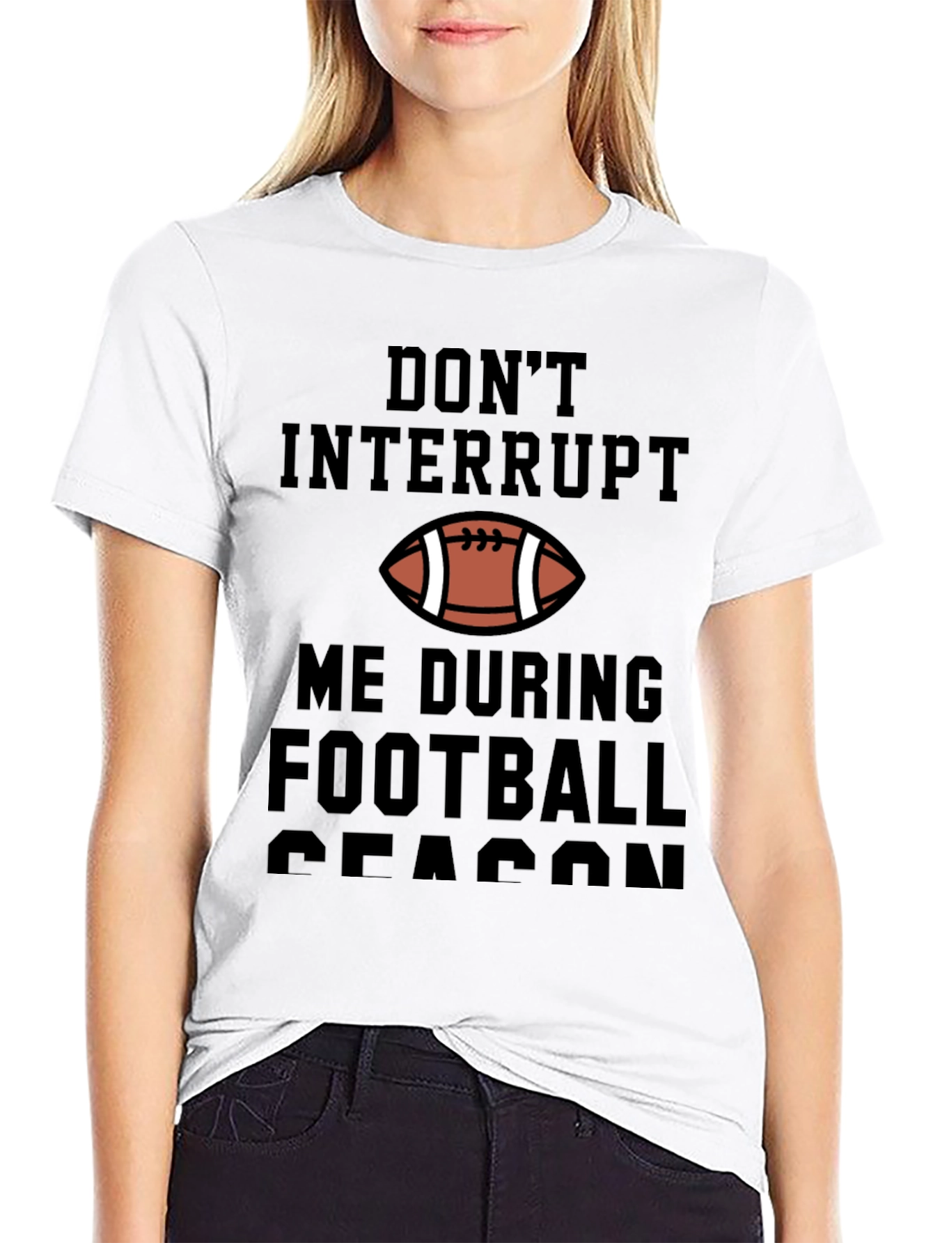 Dont Interrupt Football Season Graphic Tee