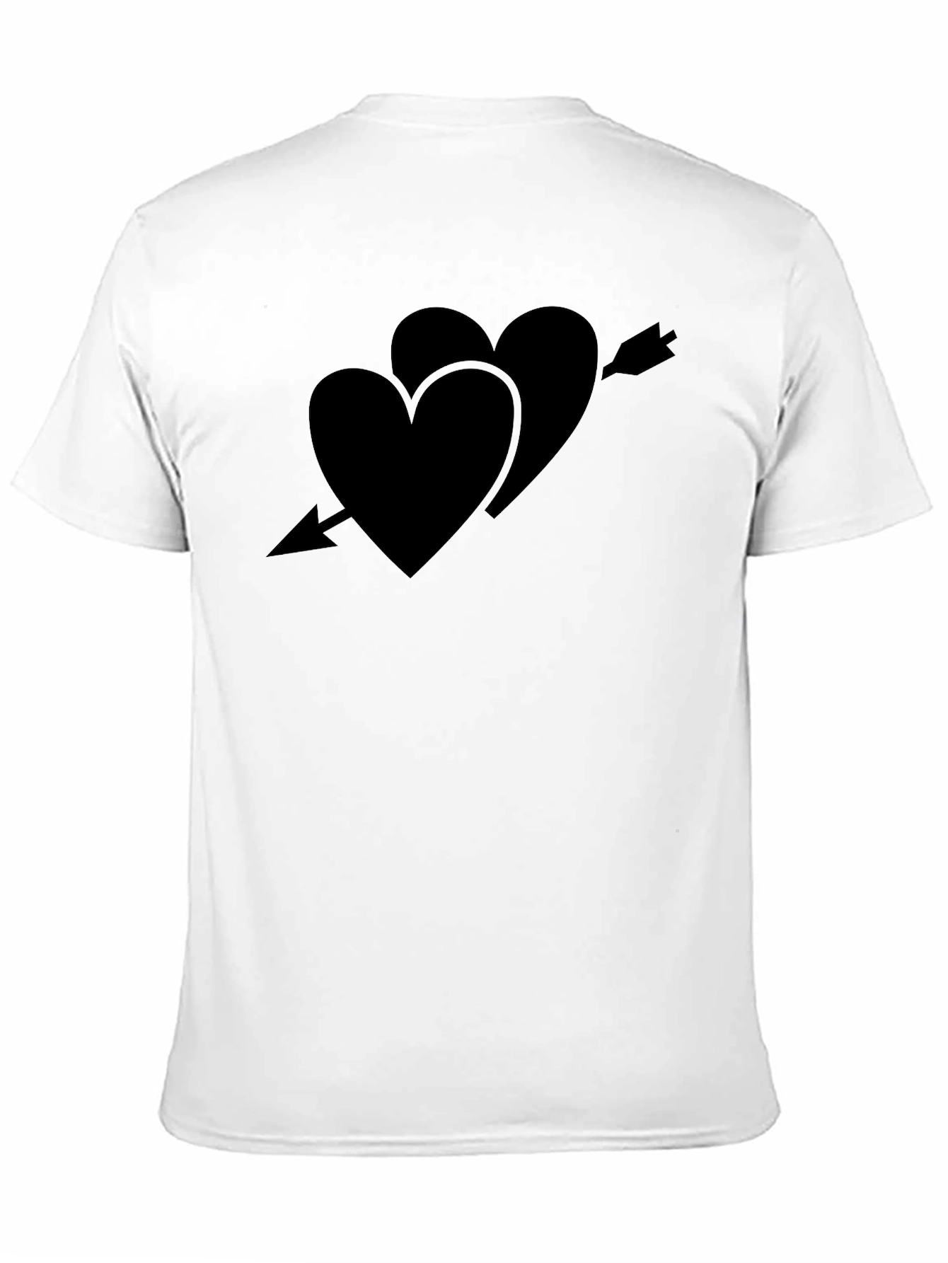 Heart Arrow Tee - Classic Black Crew Neck