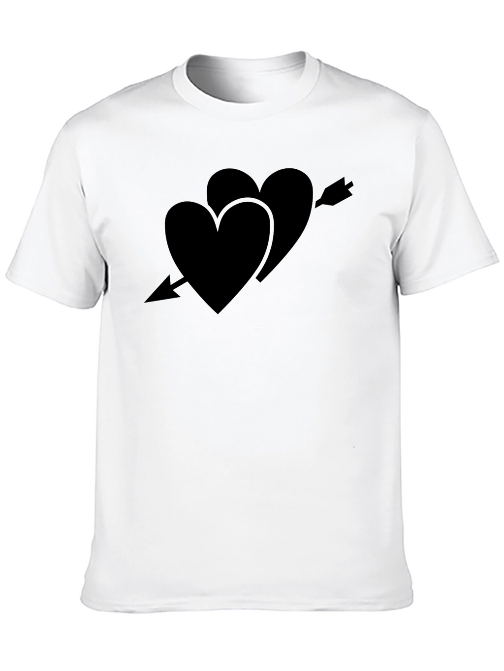 Heart Arrow Tee - Classic Black Crew Neck