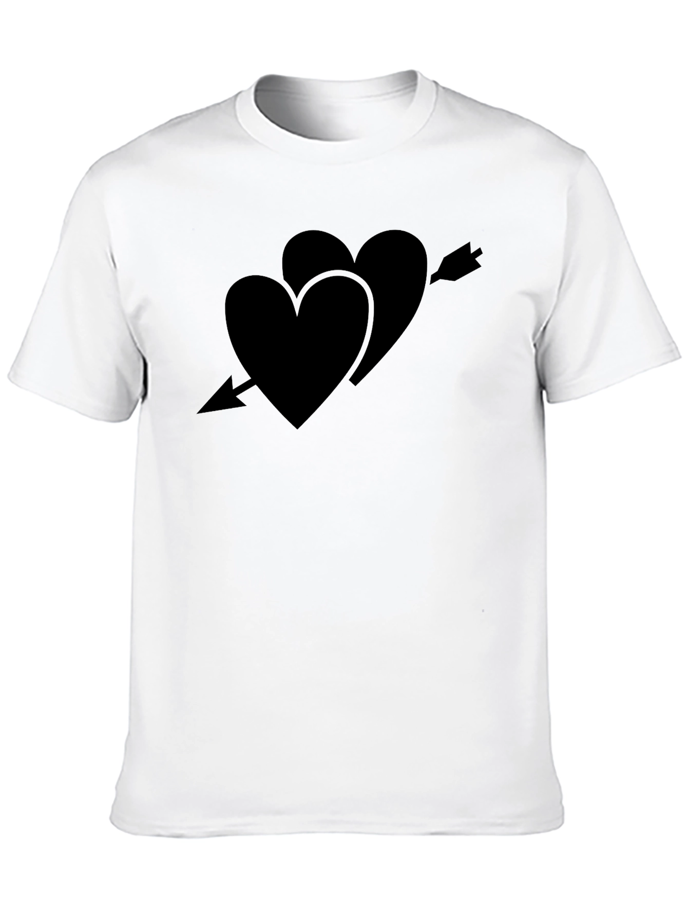 Heart Arrow Tee - Classic Black Crew Neck