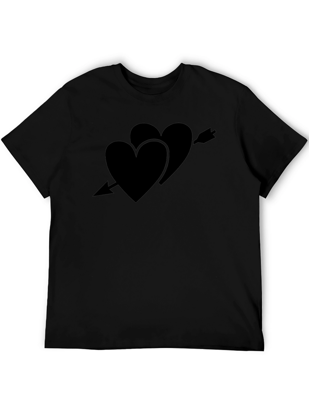 Heart Arrow Tee - Classic Black Crew Neck