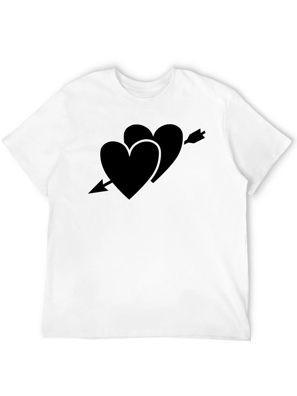 Heart Arrow Tee - Classic Black Crew Neck