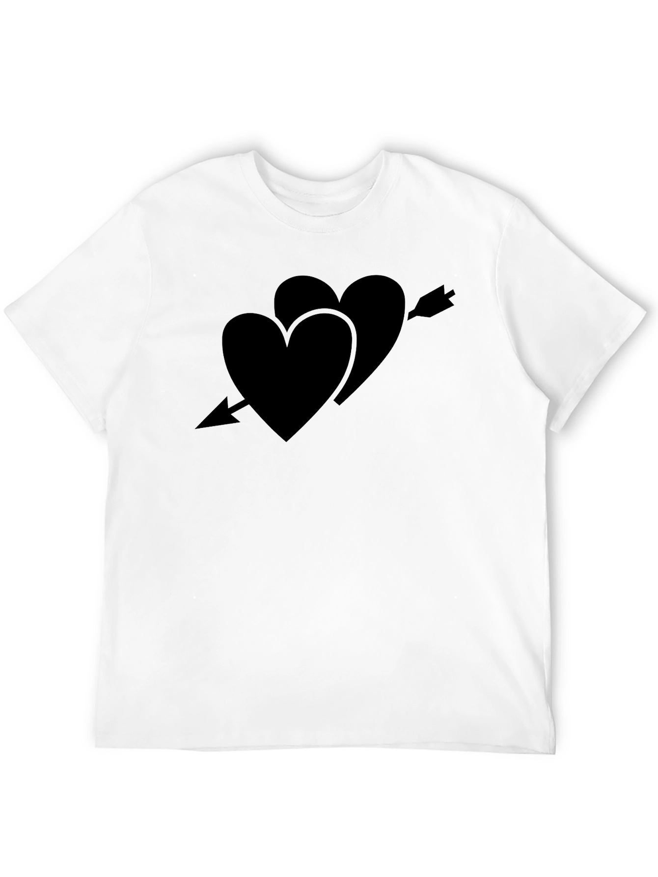 Heart Arrow Tee - Classic Black Crew Neck