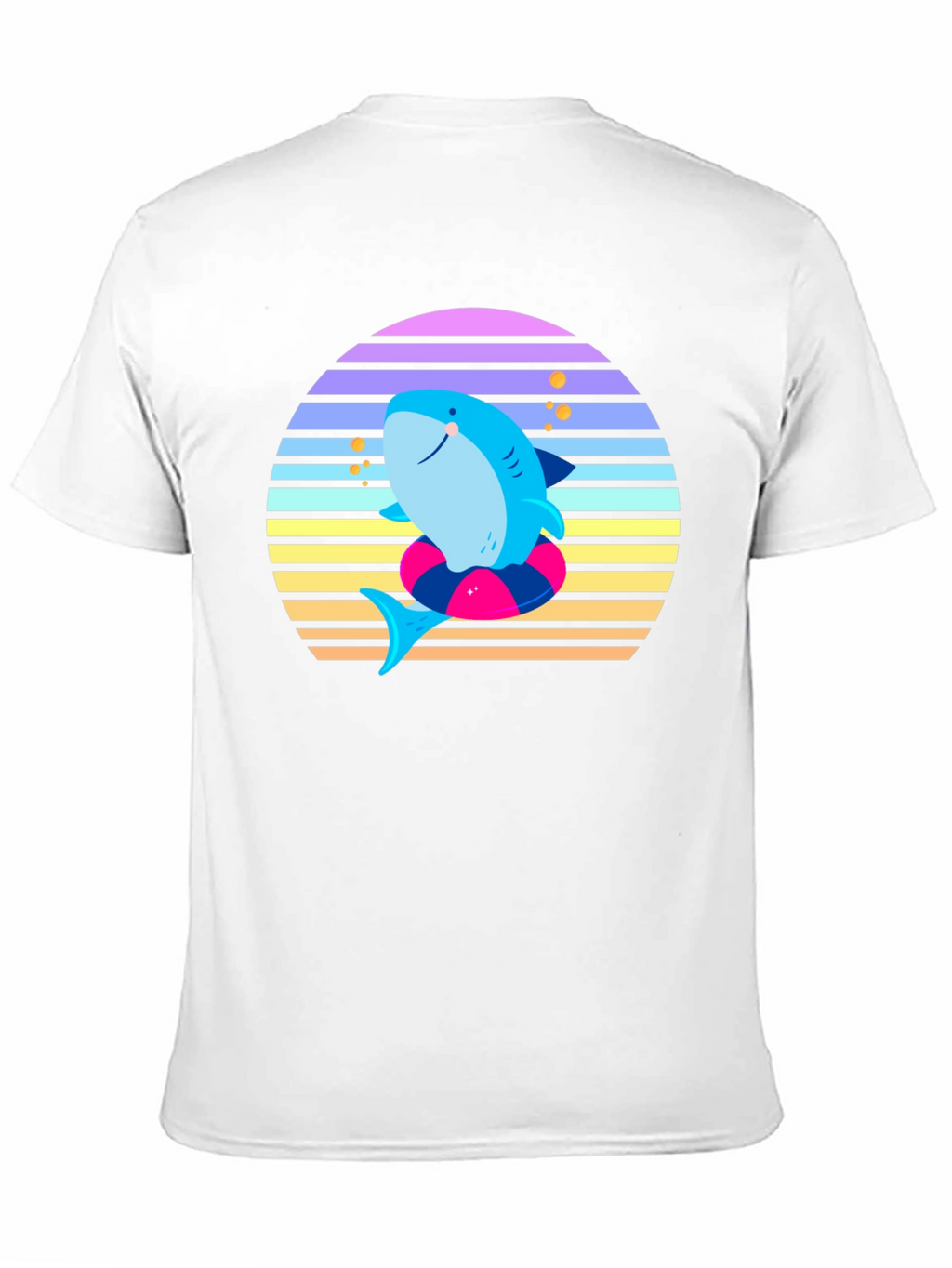Retro Shark Graphic Tee - Summer Vibes