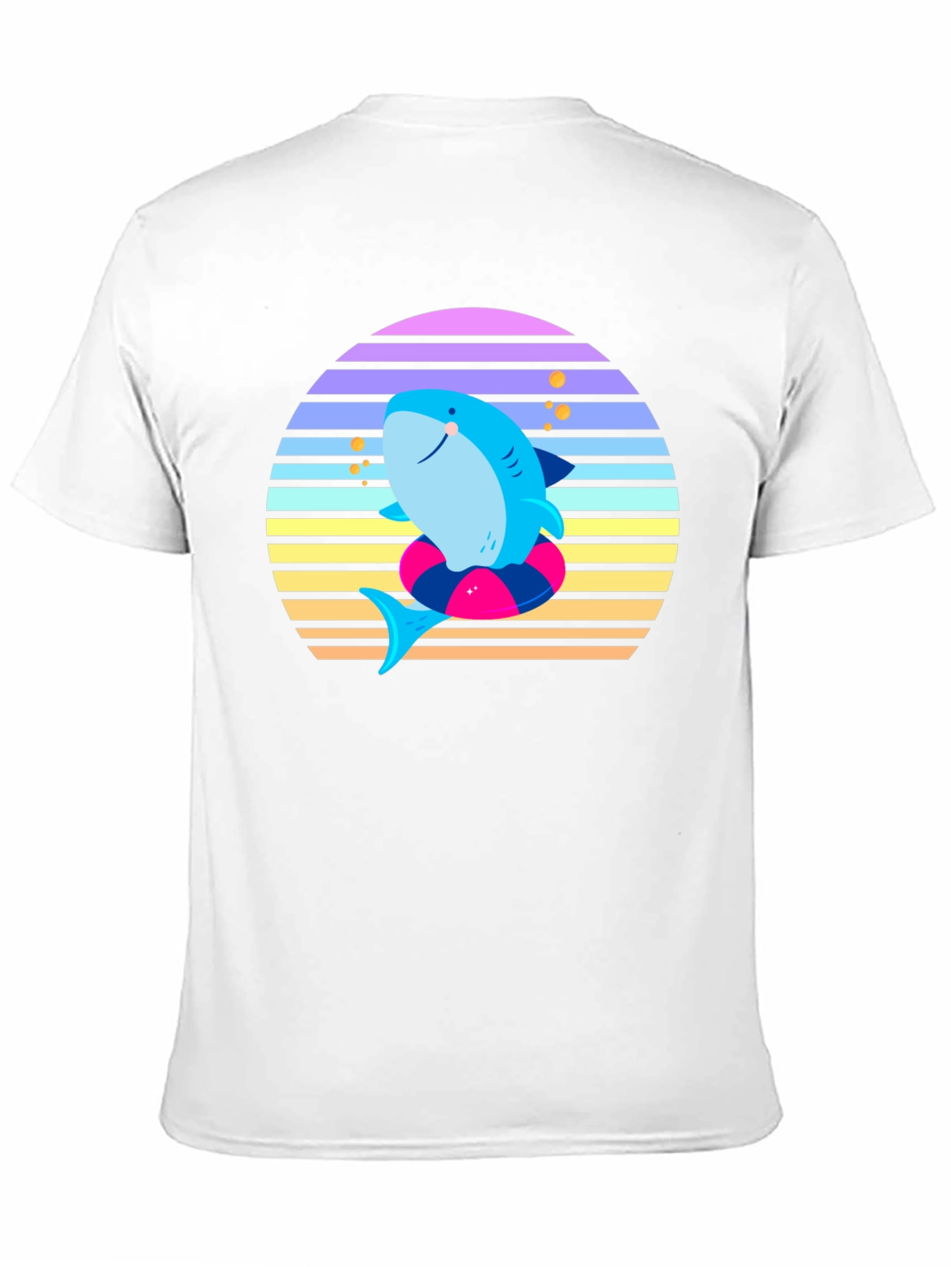 Retro Shark Graphic Tee - Summer Vibes