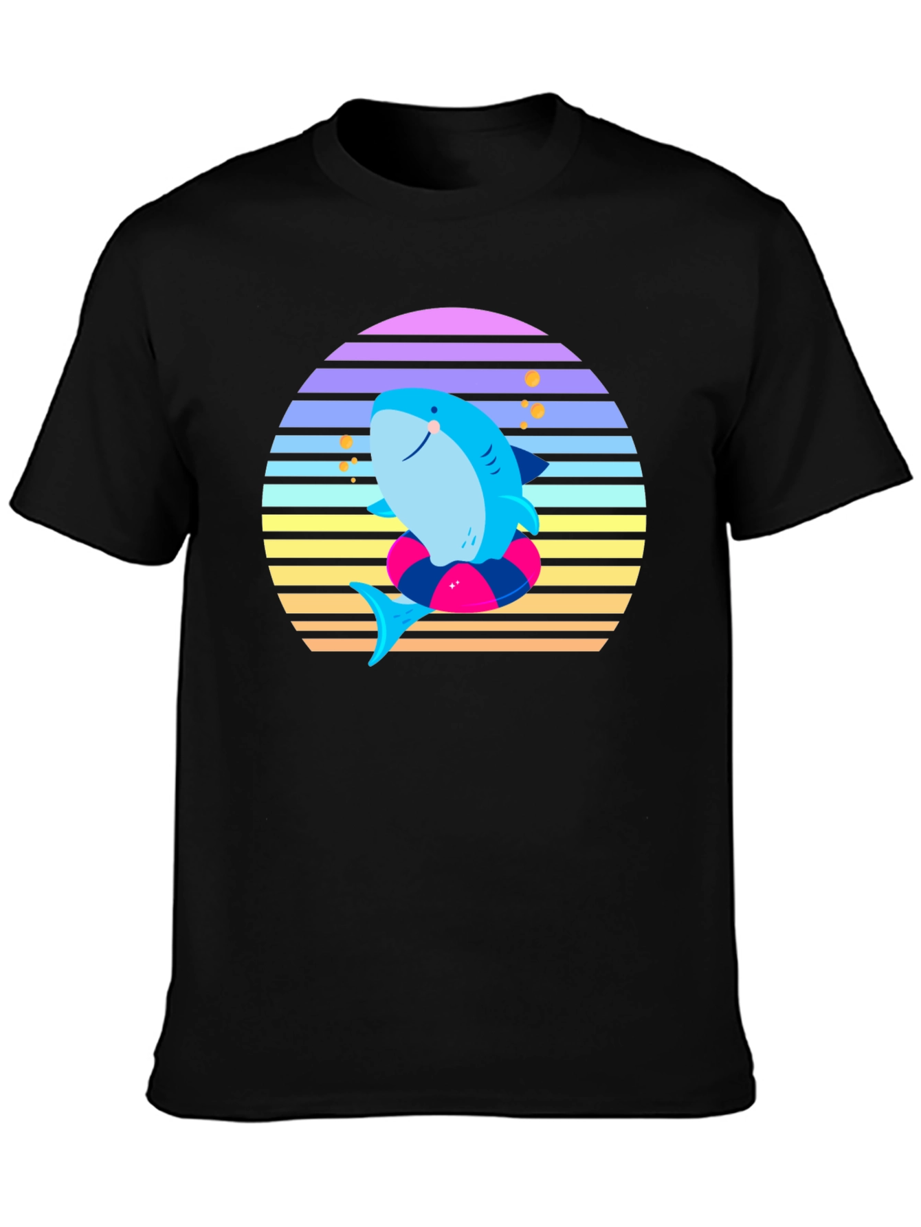 Retro Shark Graphic Tee - Summer Vibes