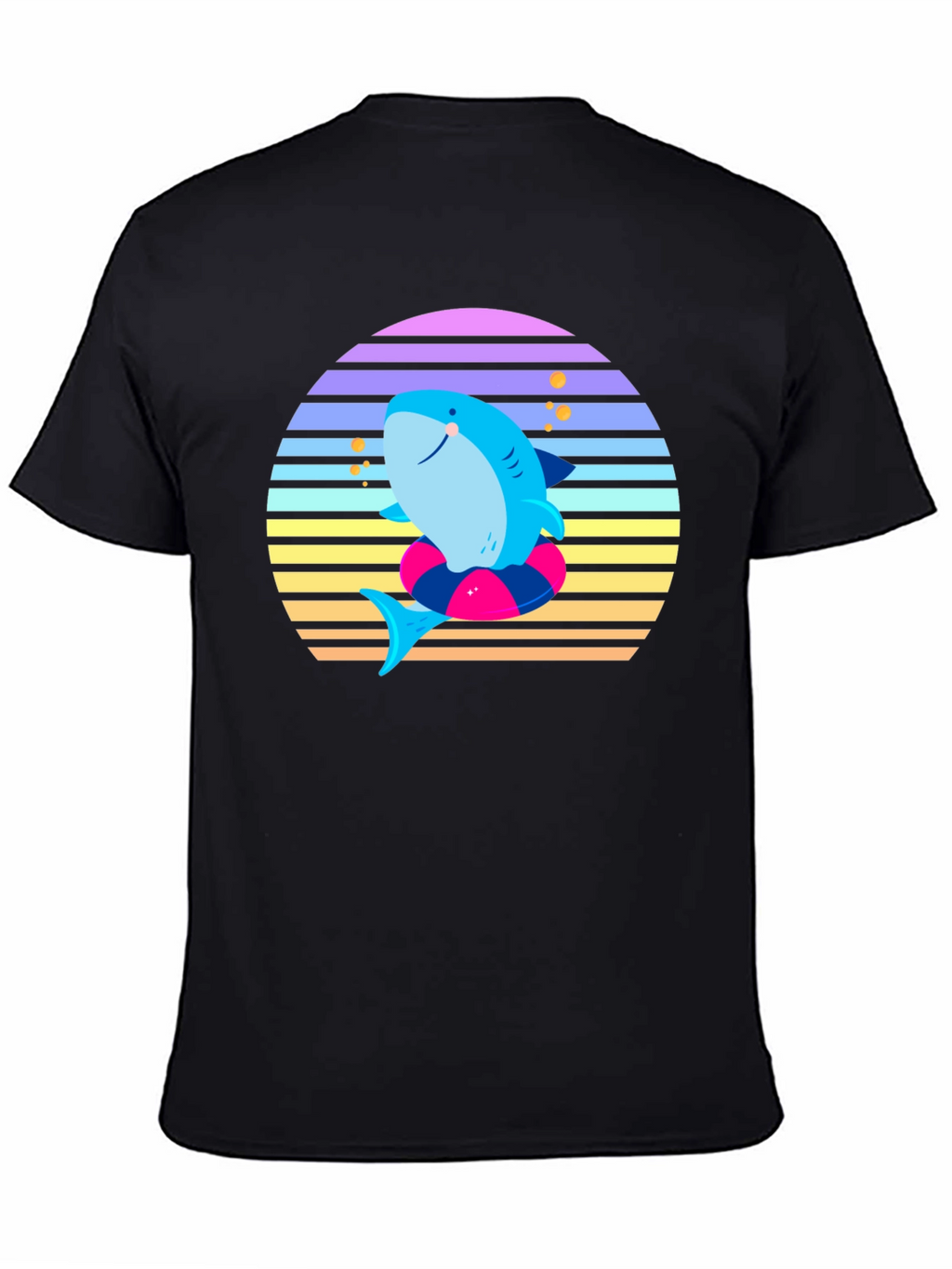 Retro Shark Graphic Tee - Summer Vibes