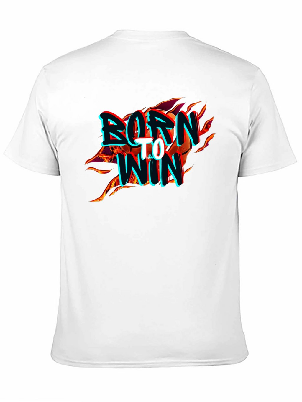Born to Win Graphic Print Mens Black T-Shirt