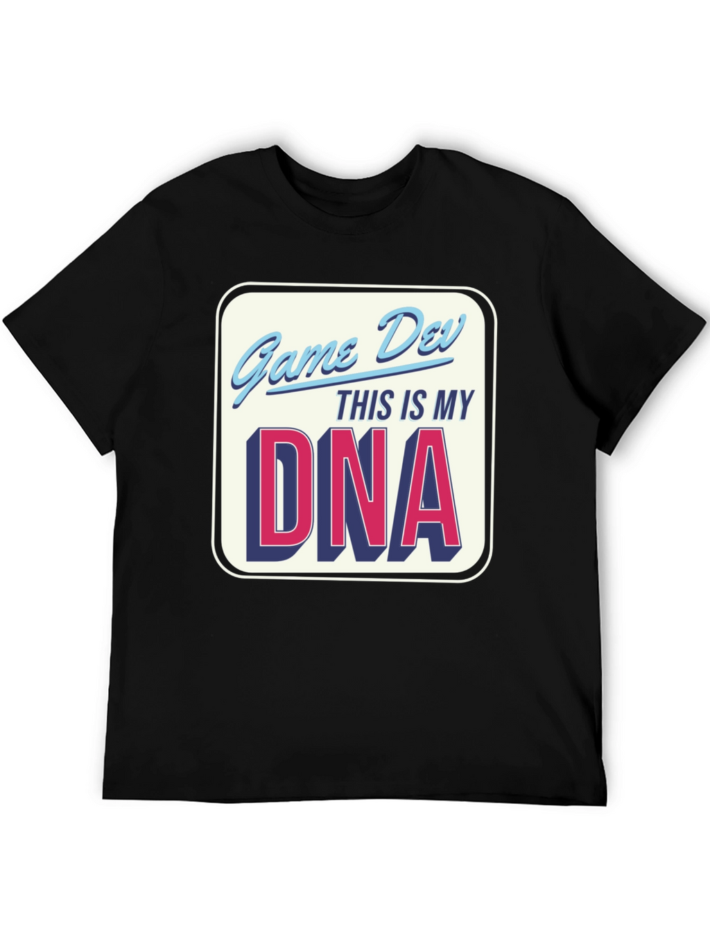 Game Dev DNA T-Shirt - Black Crew Neck Tee