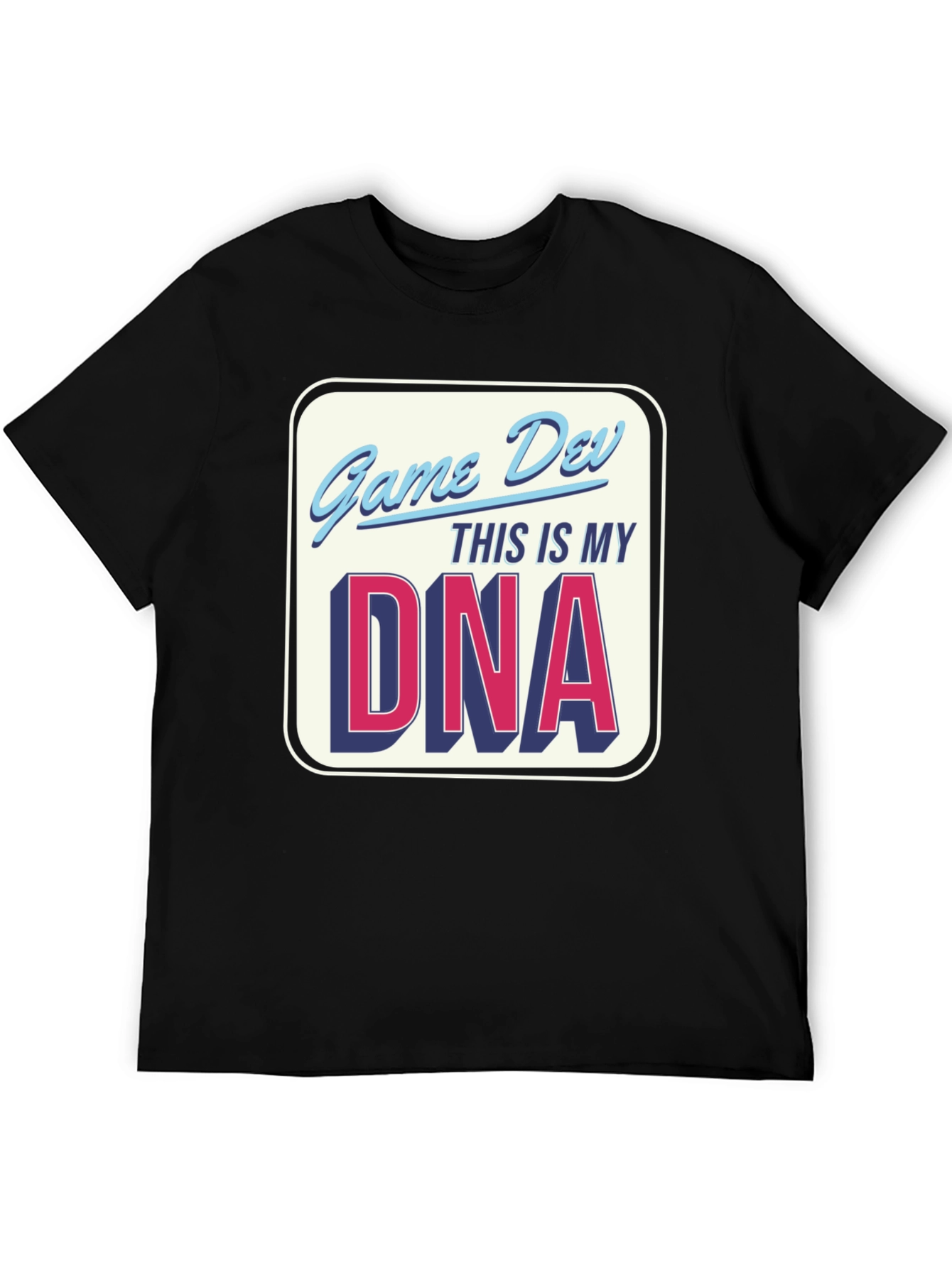 Game Dev DNA T-Shirt - Black Crew Neck Tee