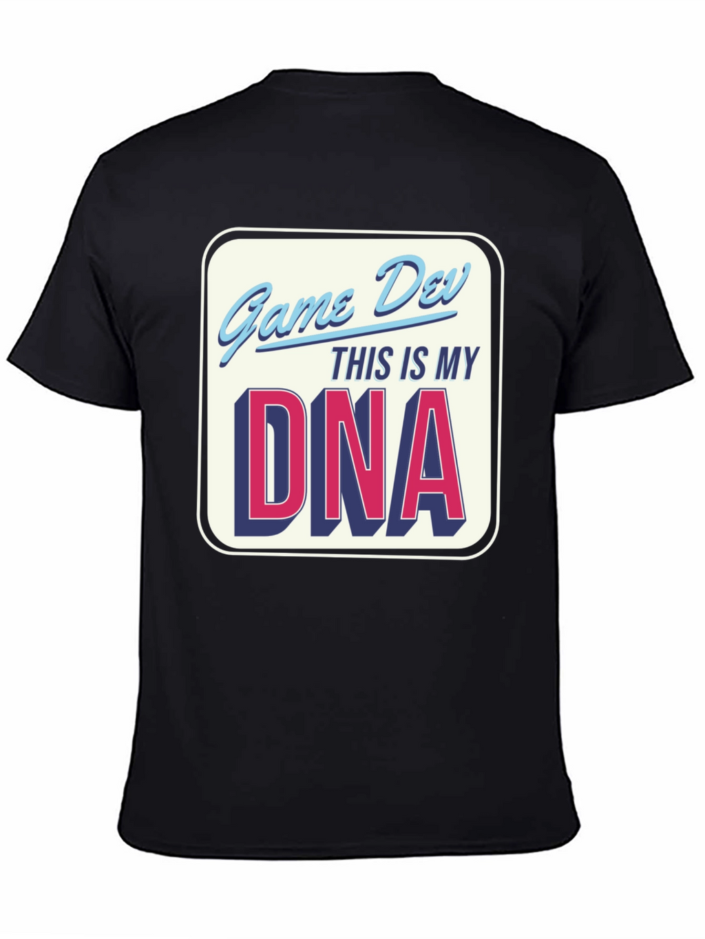 Game Dev DNA T-Shirt - Black Crew Neck Tee