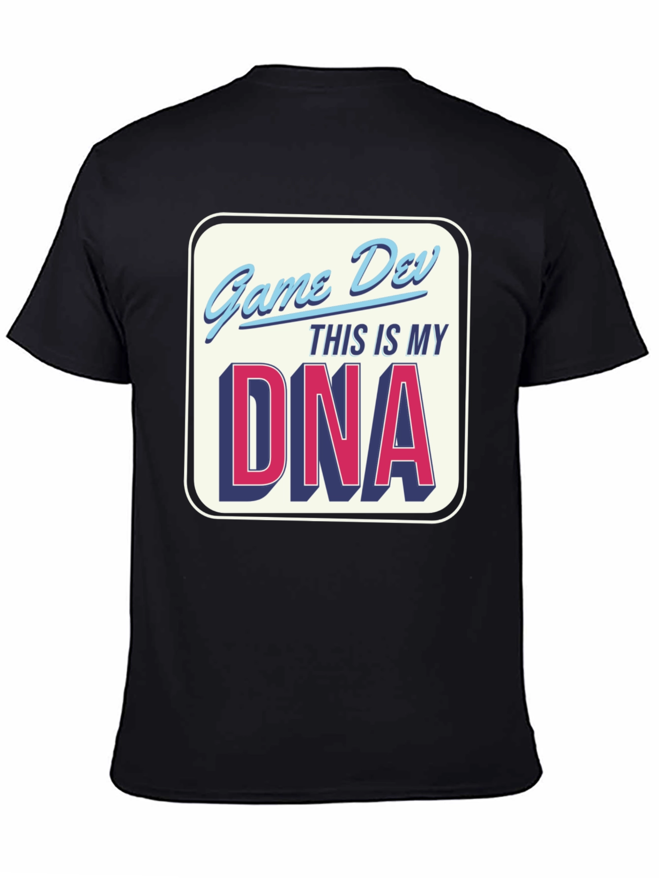 Game Dev DNA T-Shirt - Black Crew Neck Tee