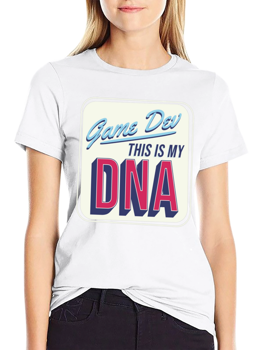 Game Dev DNA T-Shirt - Black Crew Neck Tee