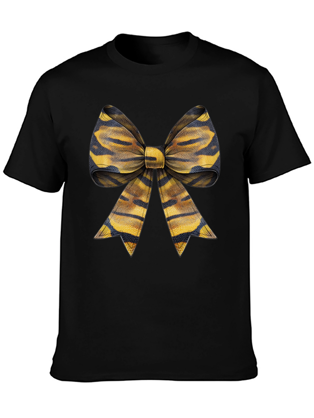 Bow Tie Graphic Tee - Casual Style