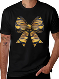 Bow Tie Graphic Tee - Casual Style