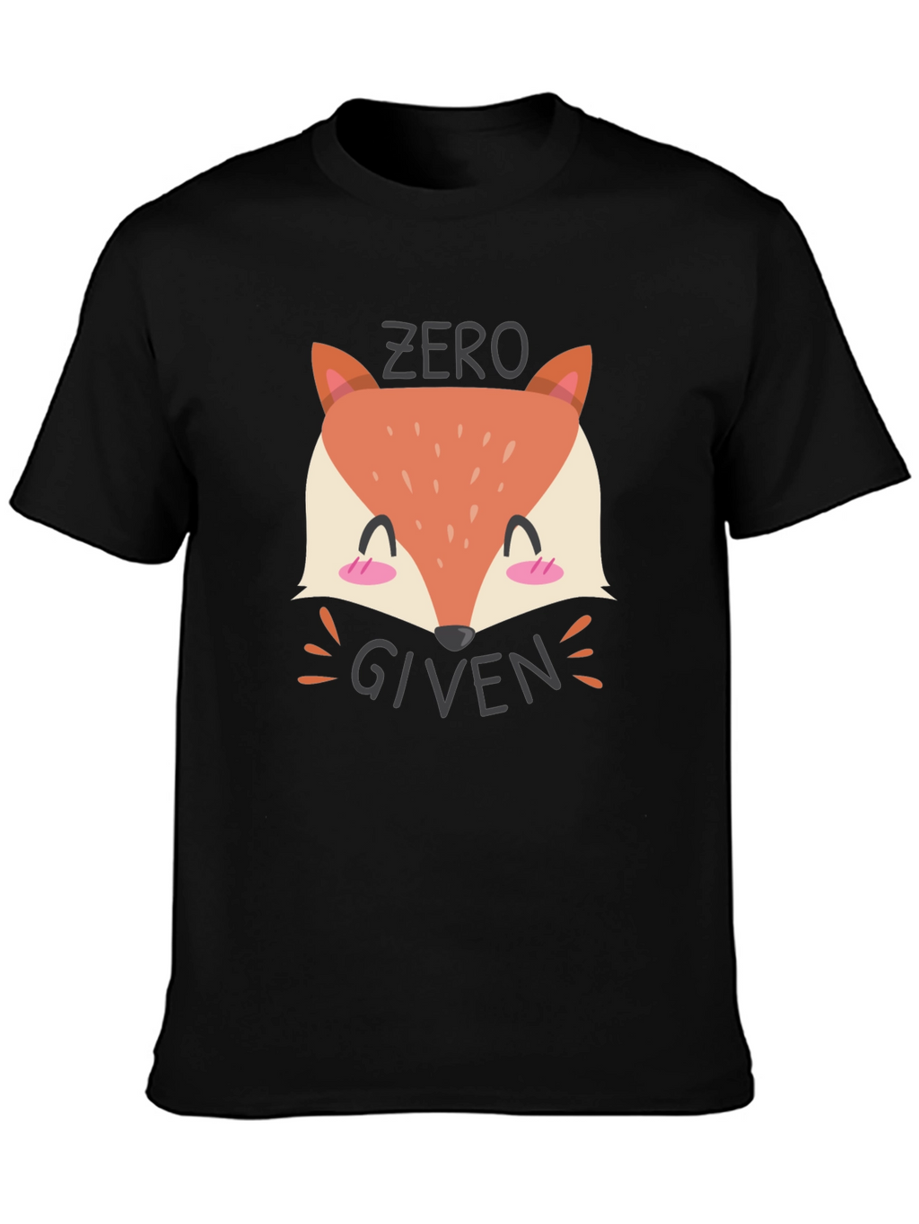 Zero Fox Given Black Graphic Tee Shirt