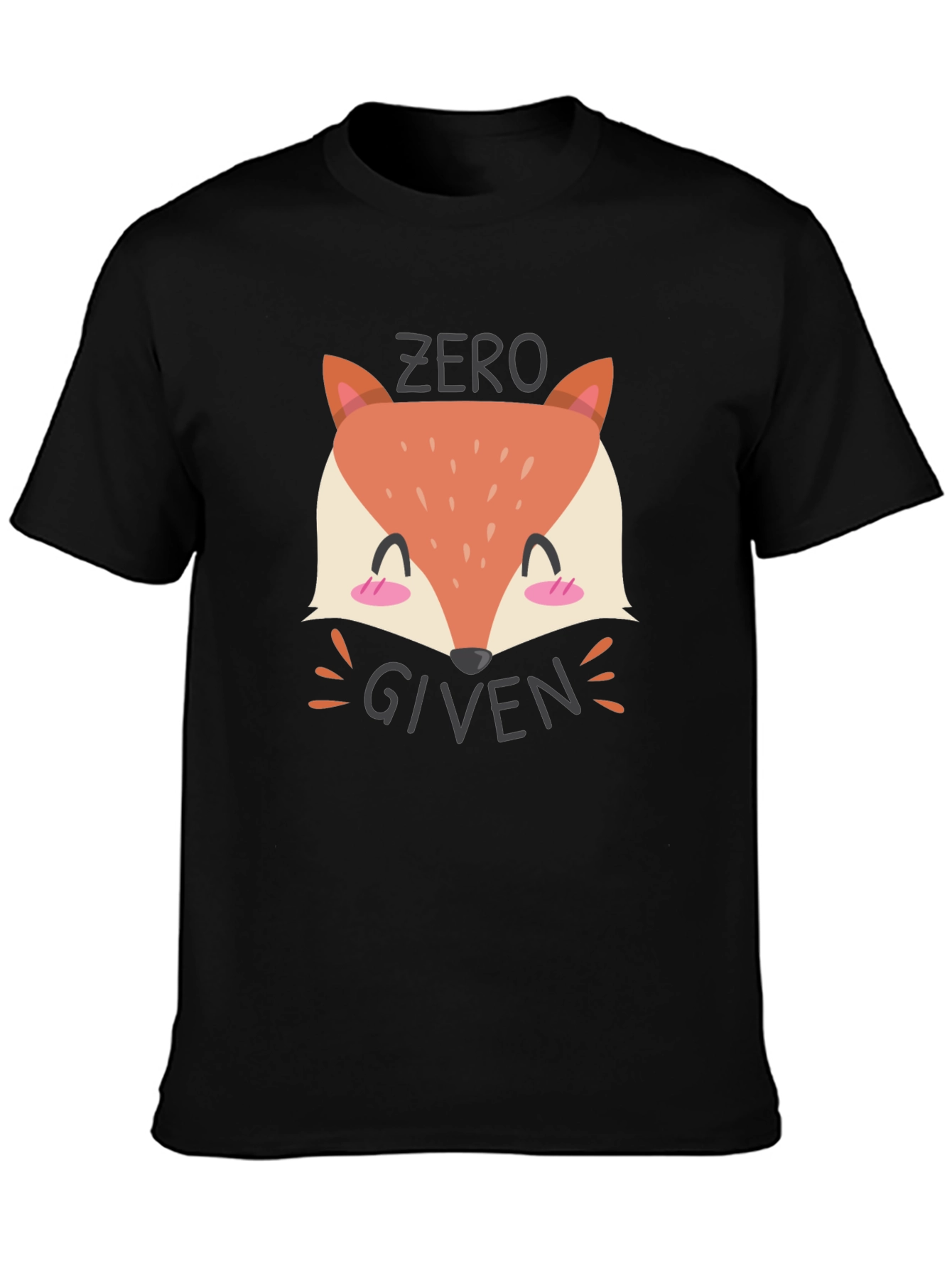 Zero Fox Given Black Graphic Tee Shirt