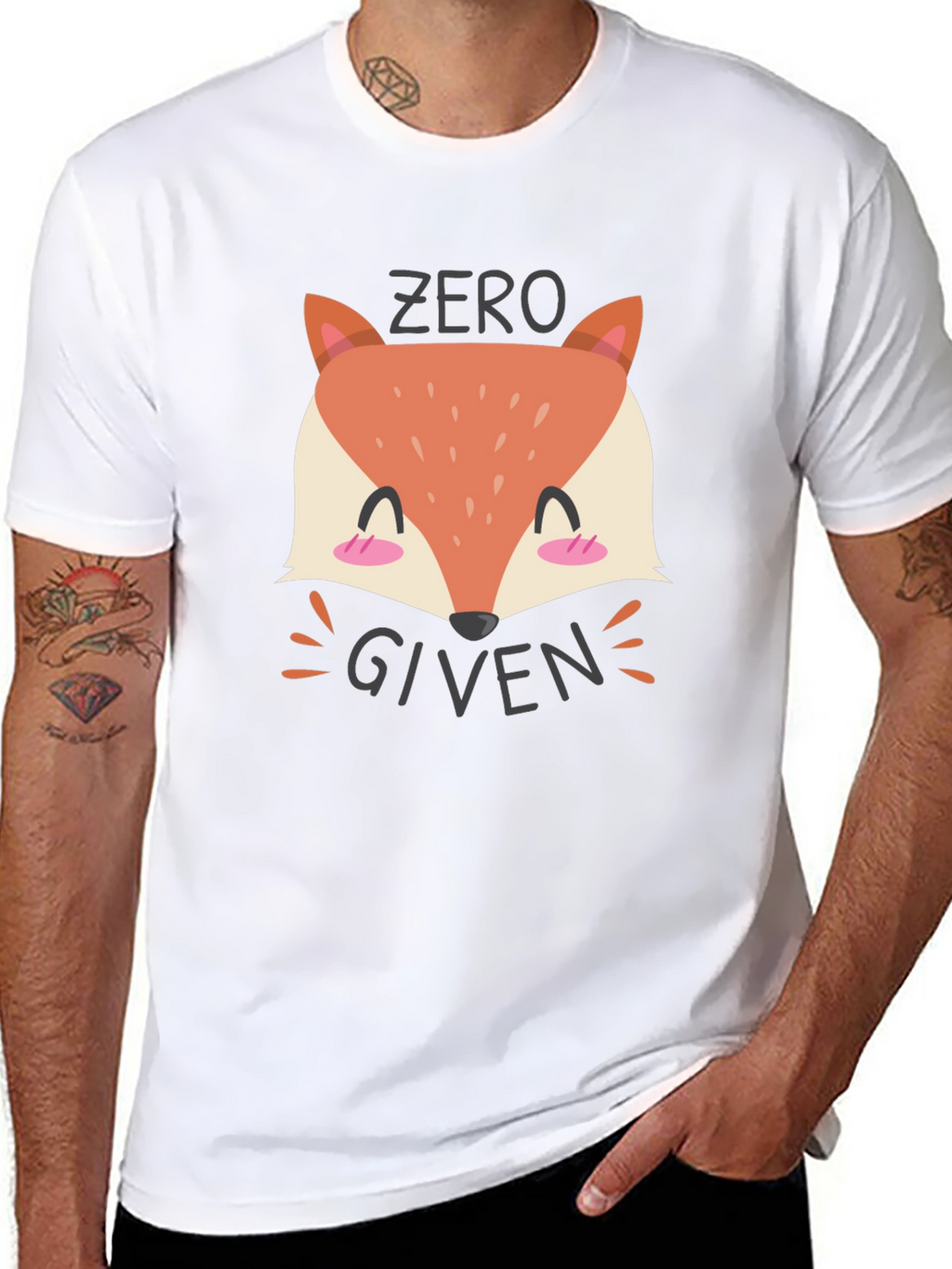 Zero Fox Given Black Graphic Tee Shirt