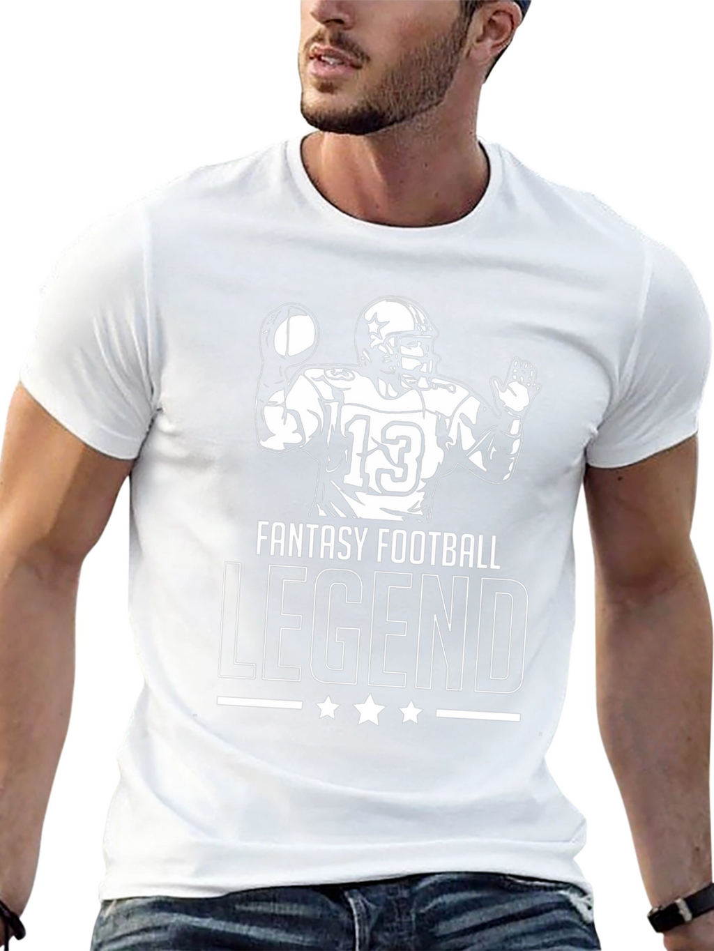 Fantasy Football Legend T-Shirt - Black Cotton Tee