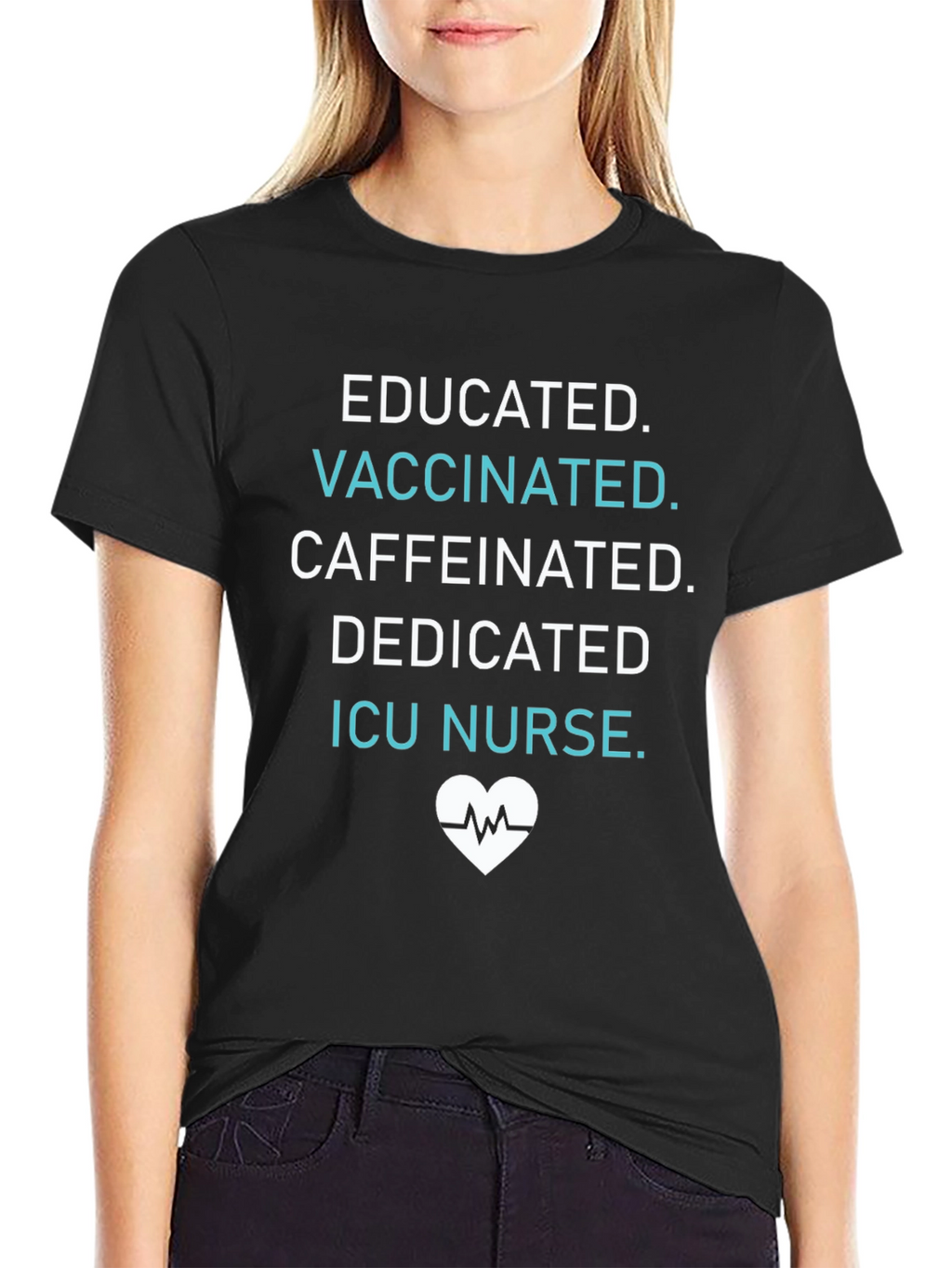 Educated Vaccinated ICU Nurse T-Shirt