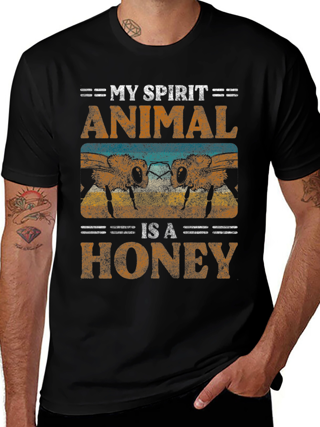 My Spirit Animal is a Honey Bee Graphic Tee